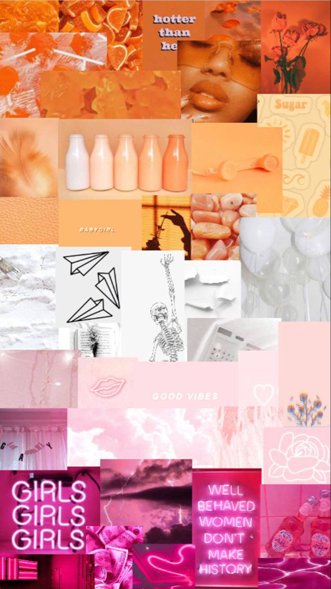 Subtilt lesbisk estetikk-moodboard Bakgrunner