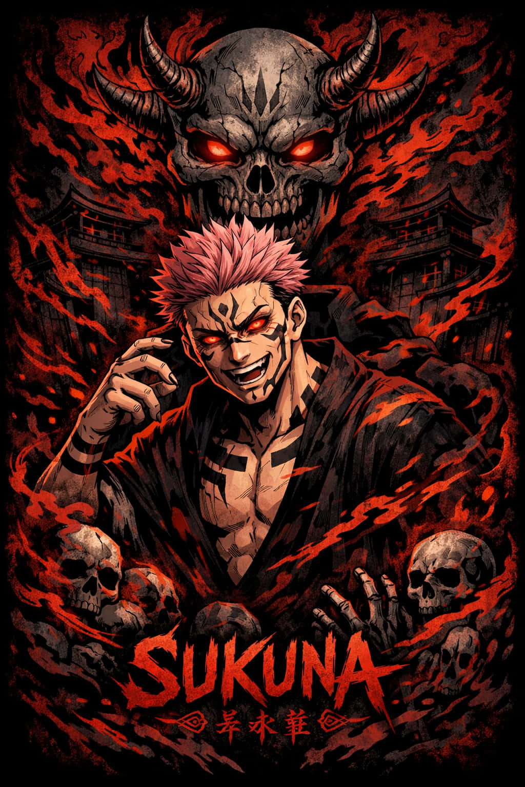 Sukuna infernalsk kaos Bakgrunner