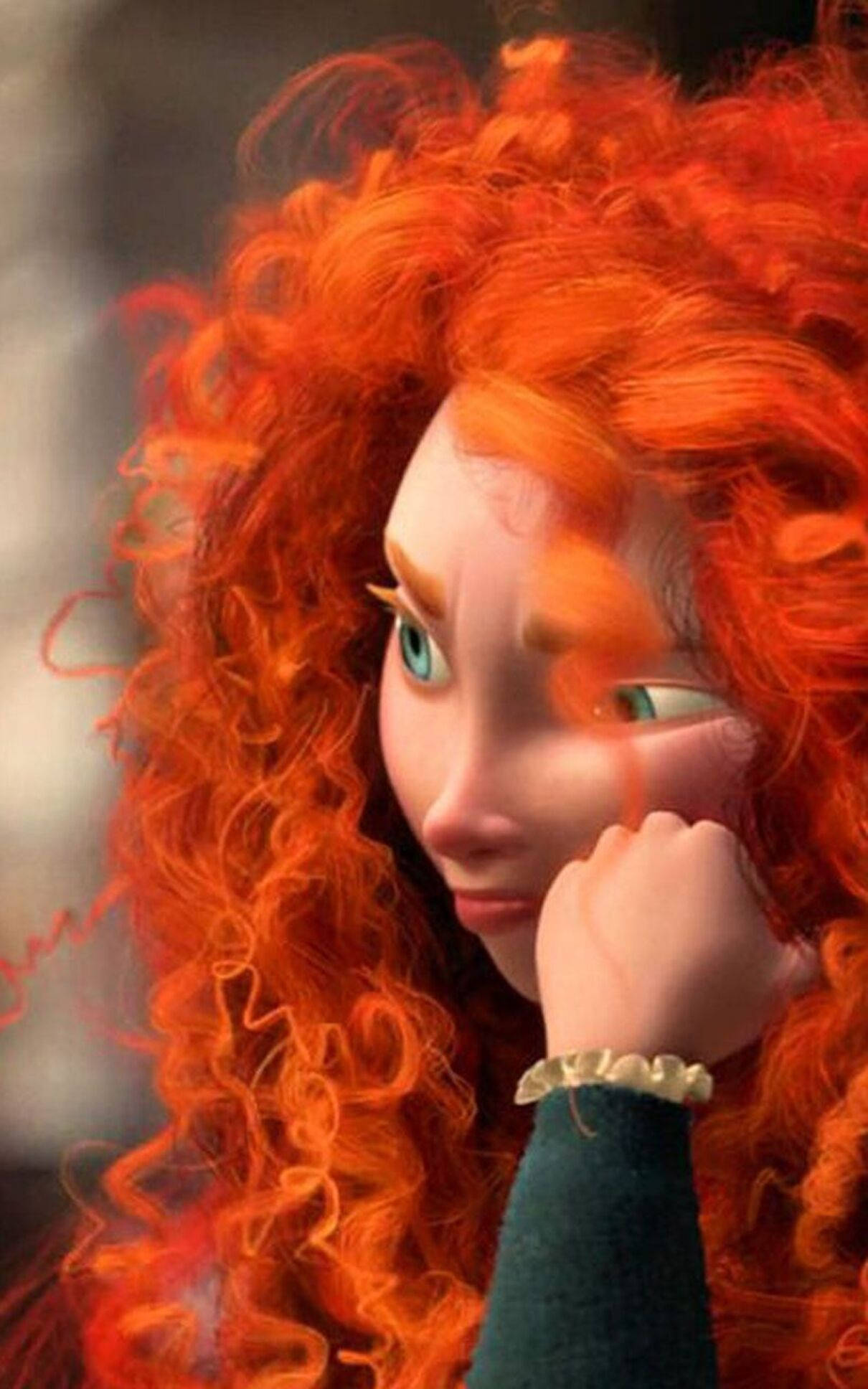 Sutrende Prinsesse Merida Telefon Bakgrunner