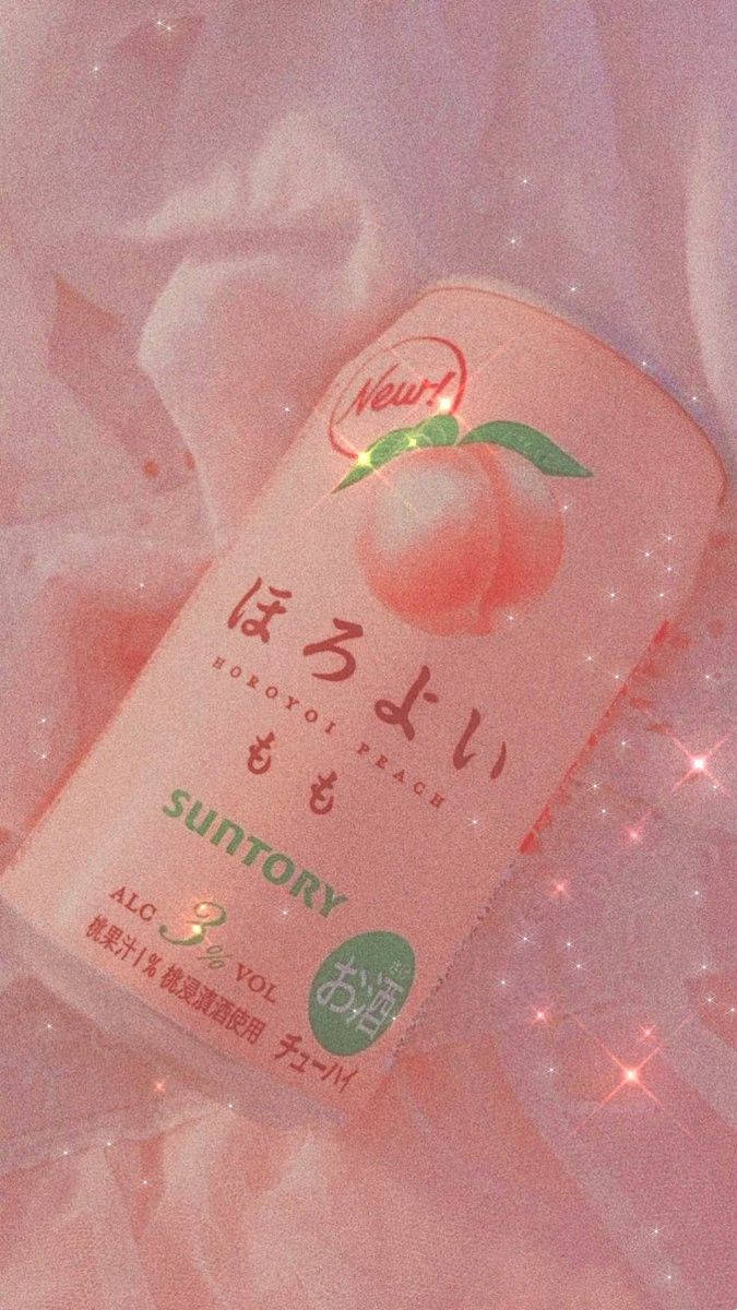 Suntory Peach myk estetikk Bakgrunner