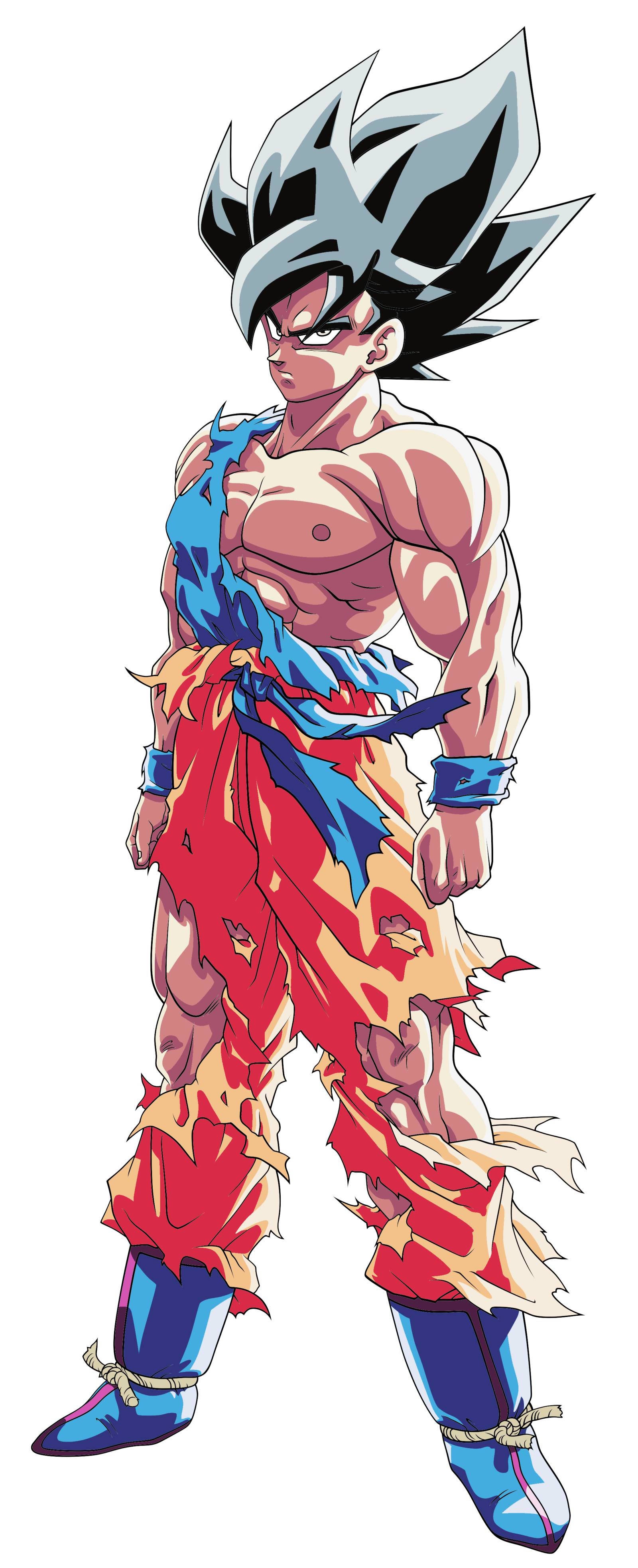 Super Saiyan Svart Hår Son Goku iPhone Bakgrunner