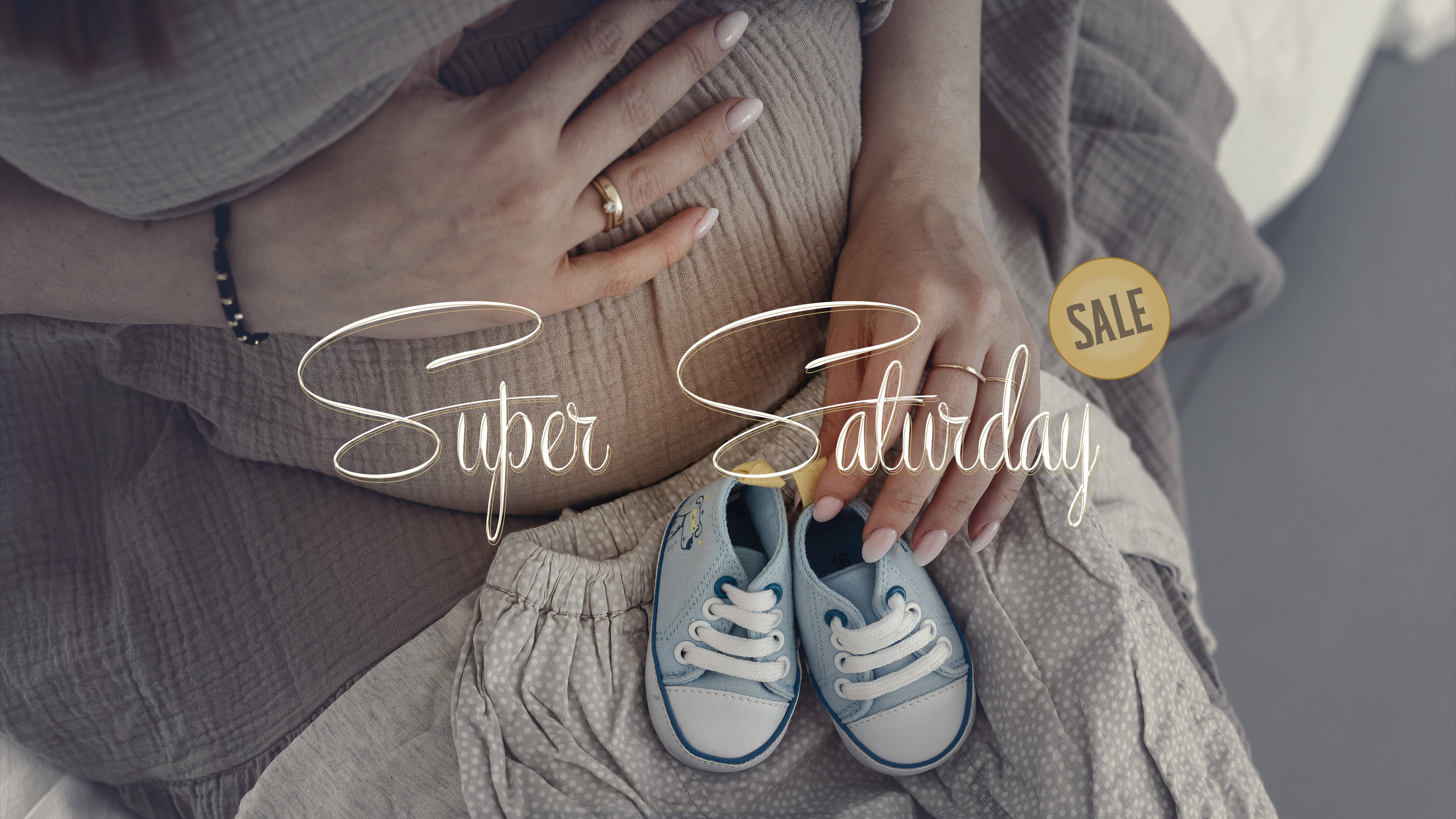 Super Saturday-salg på babyutstyr Bakgrunner