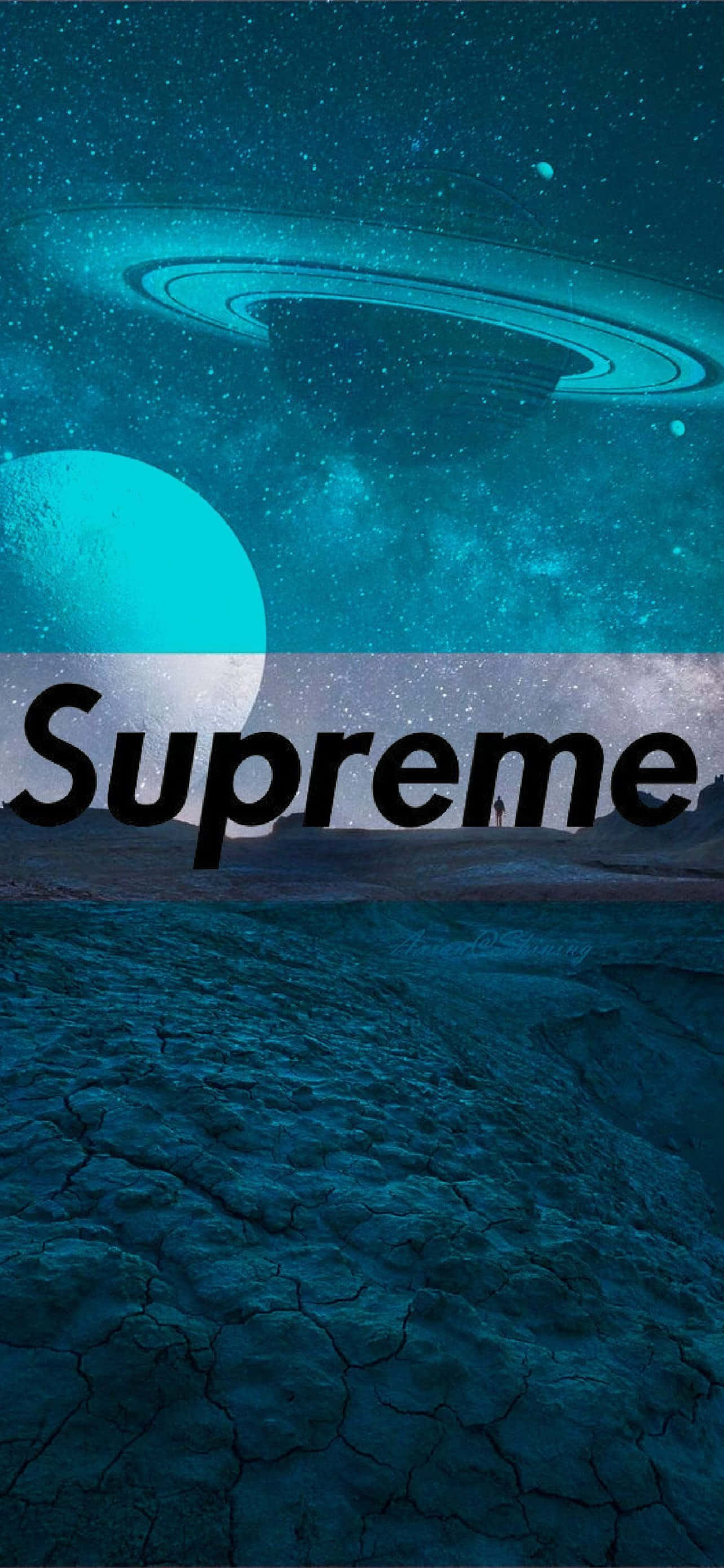 supreme - en planet med blå himmel Bakgrunner