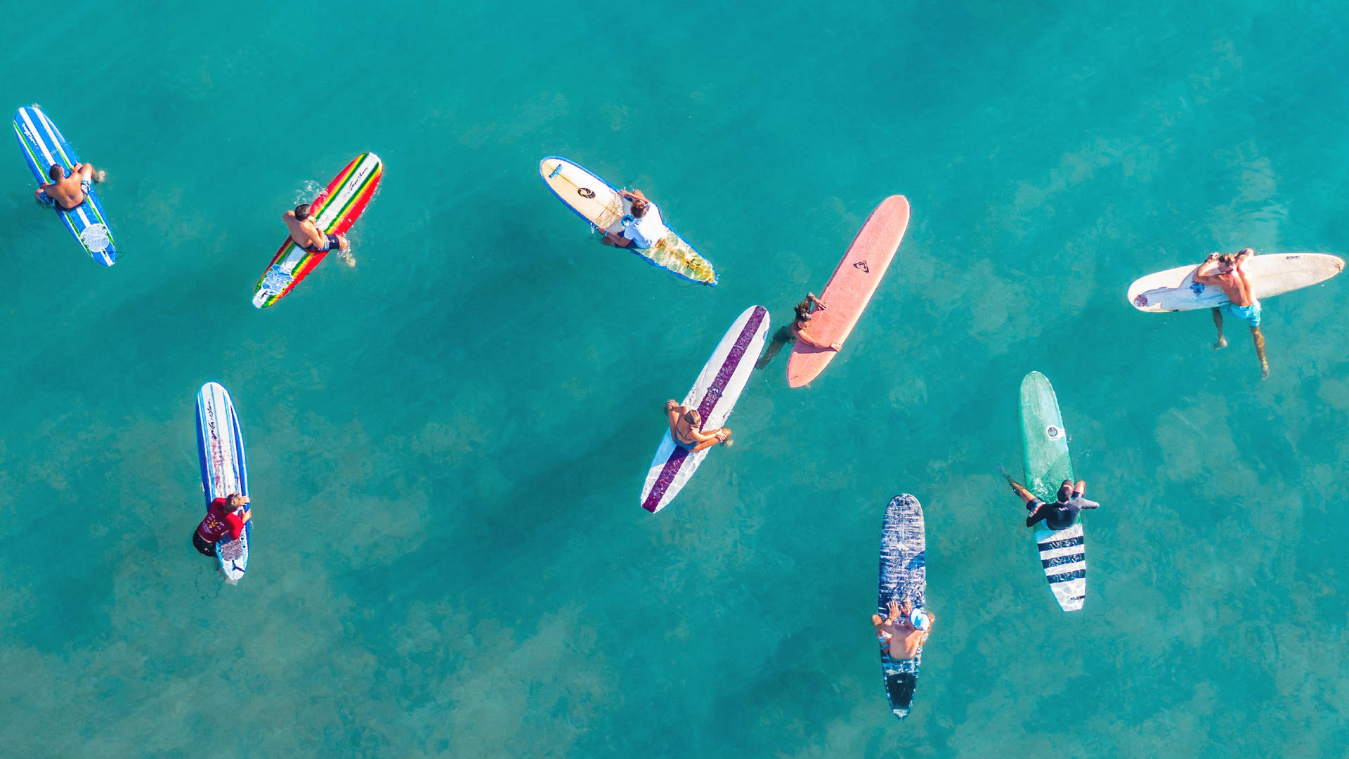 Surfing luftfoto