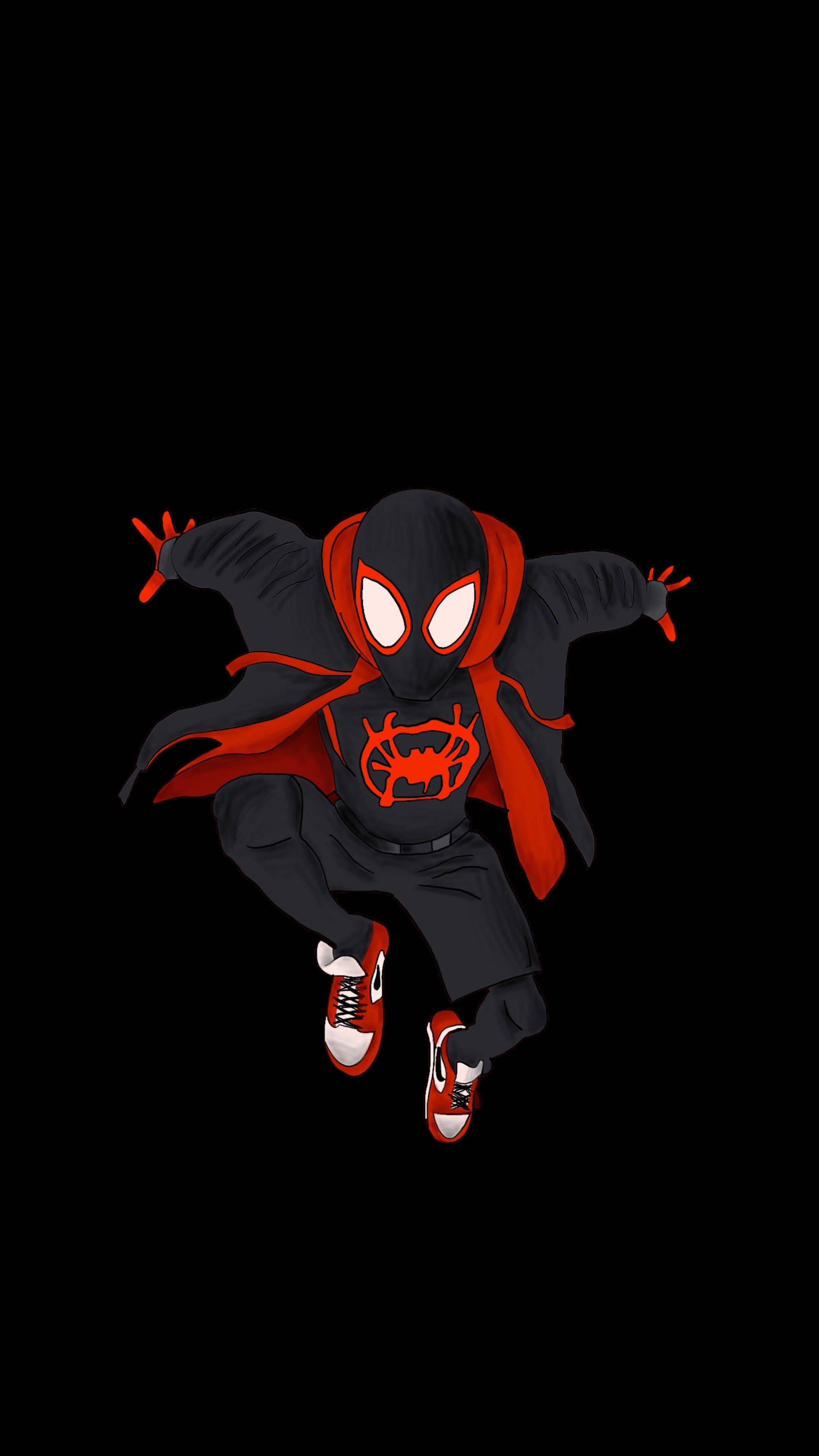 Svart Amoled Svart Spiderman Bakgrunner