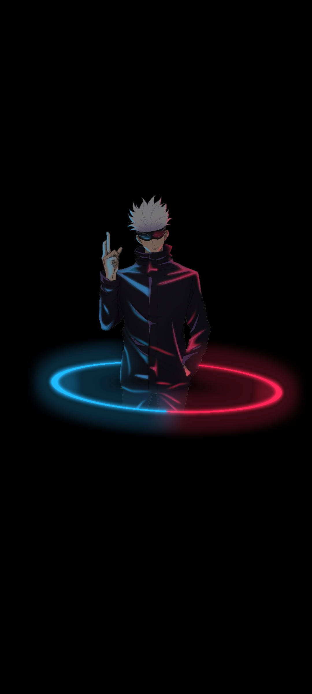 Svart anime Gojo Saturo Bakgrunner