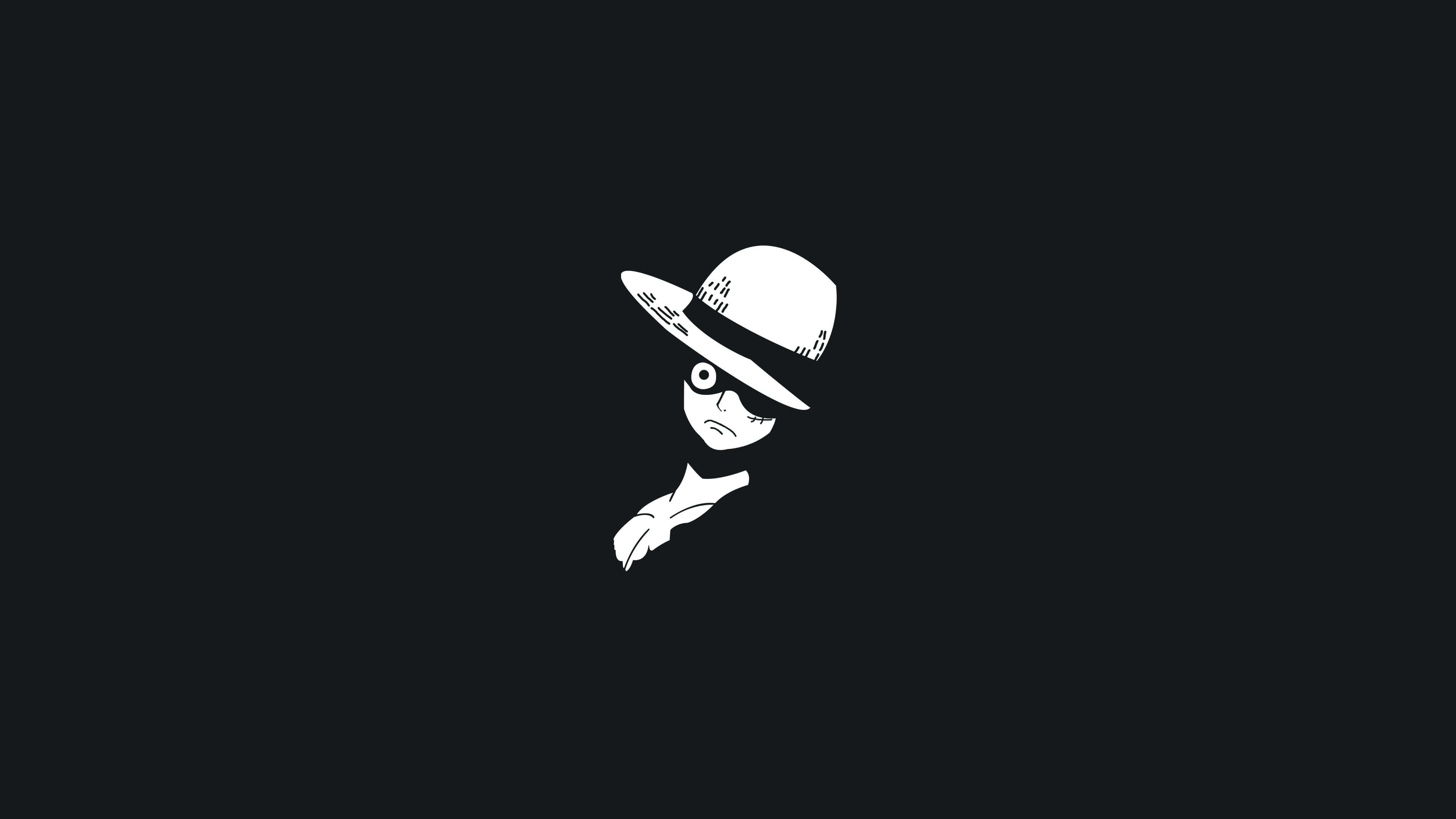 Svart anime Luffy estetisk PC Bakgrunner