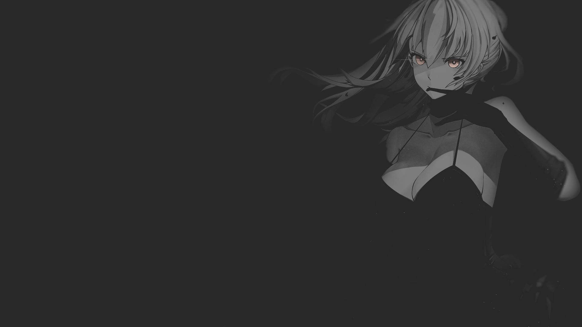 Svart Anime Saber Bakgrunner
