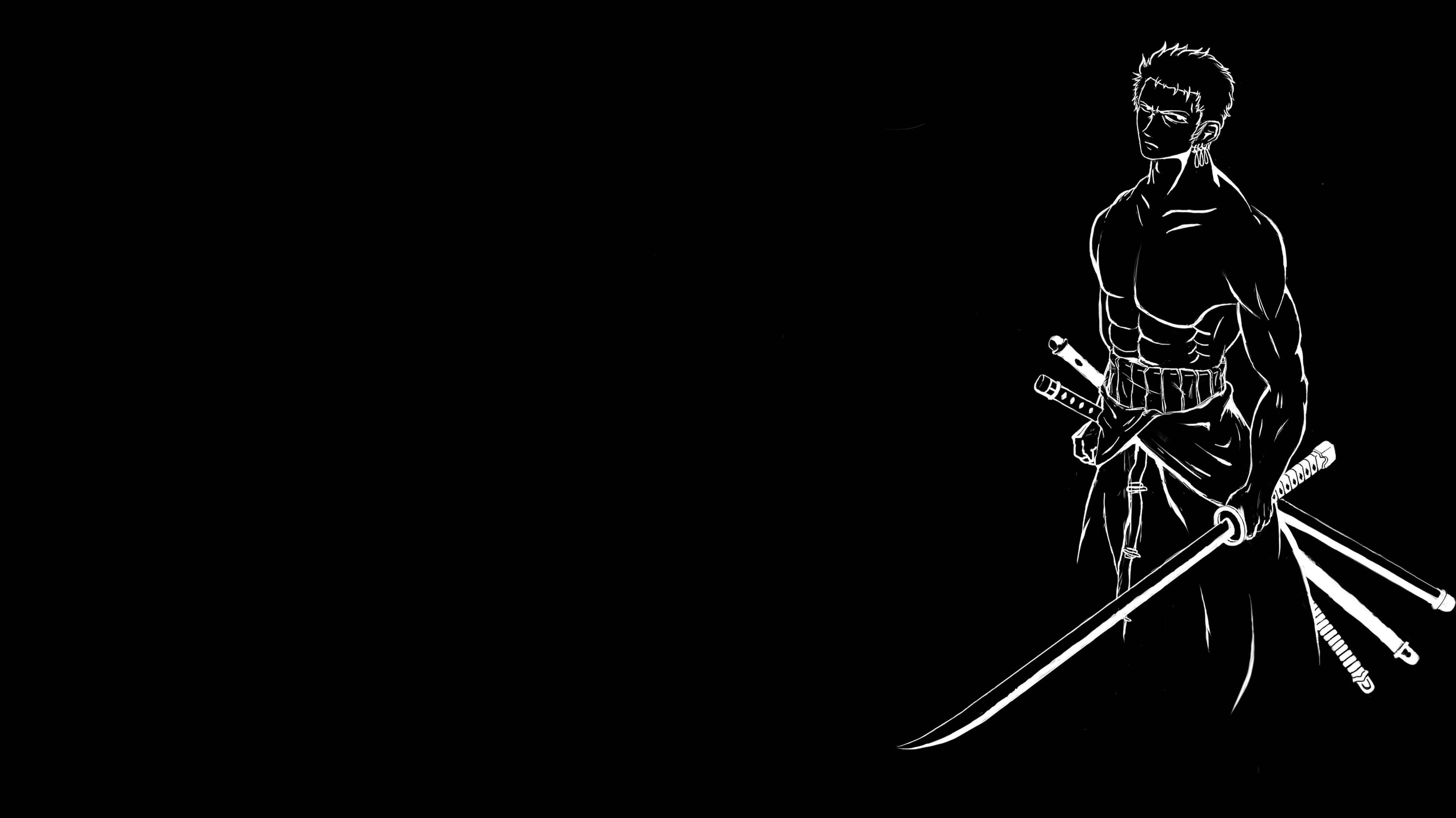 Svart anime Zoro Bakgrunner
