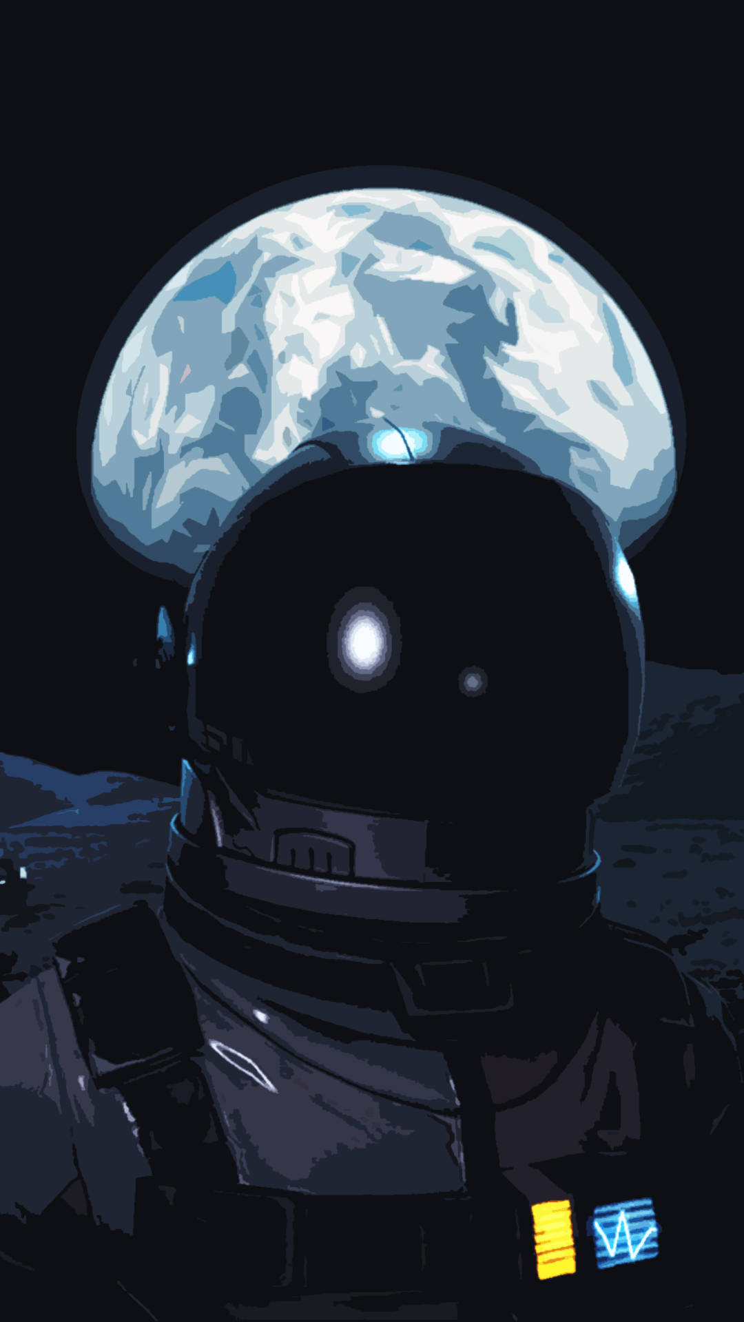 Svart astronaut mørk telefon Bakgrunner