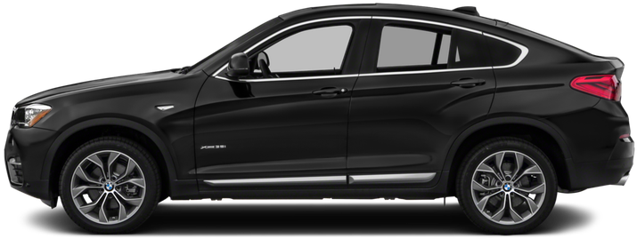Svart BMW X6 sett fra siden Bakgrunner