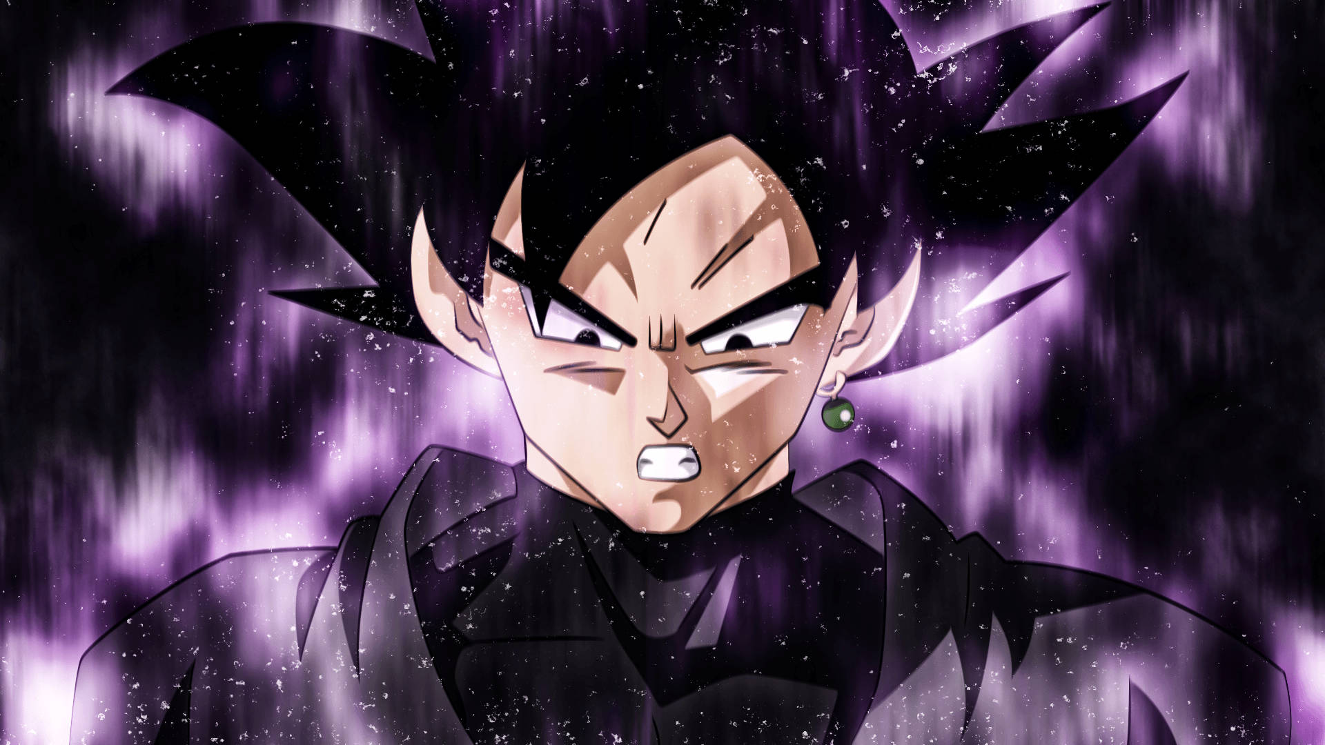 Svart Goku med skyggefull aura Bakgrunner