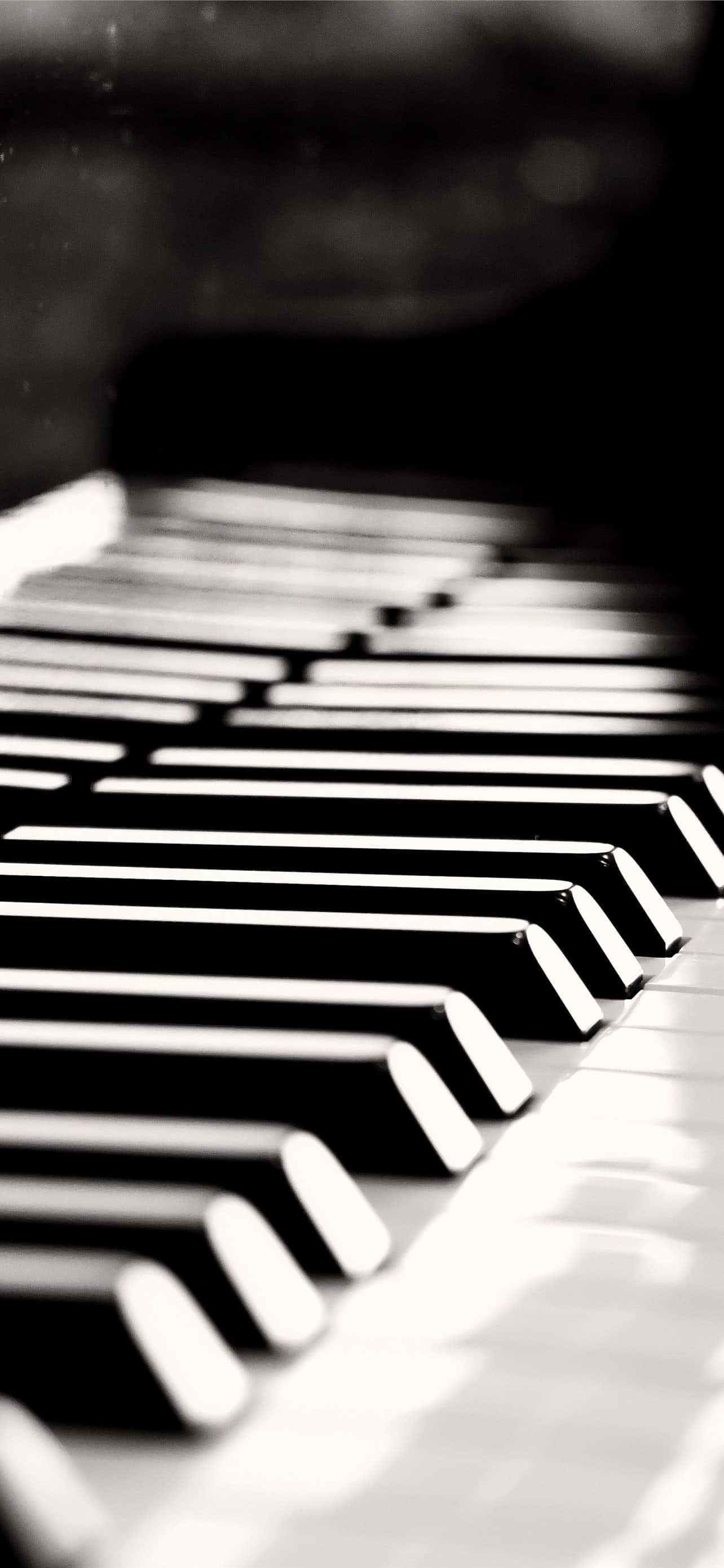 Svart-hvitt bilde av piano og tangentboard Bakgrunner