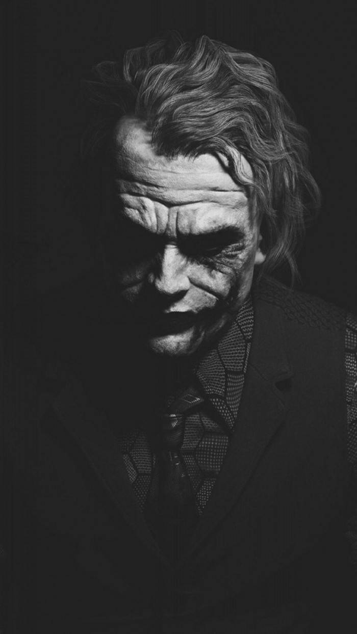 Svart-hvitt trist Joker Bakgrunner