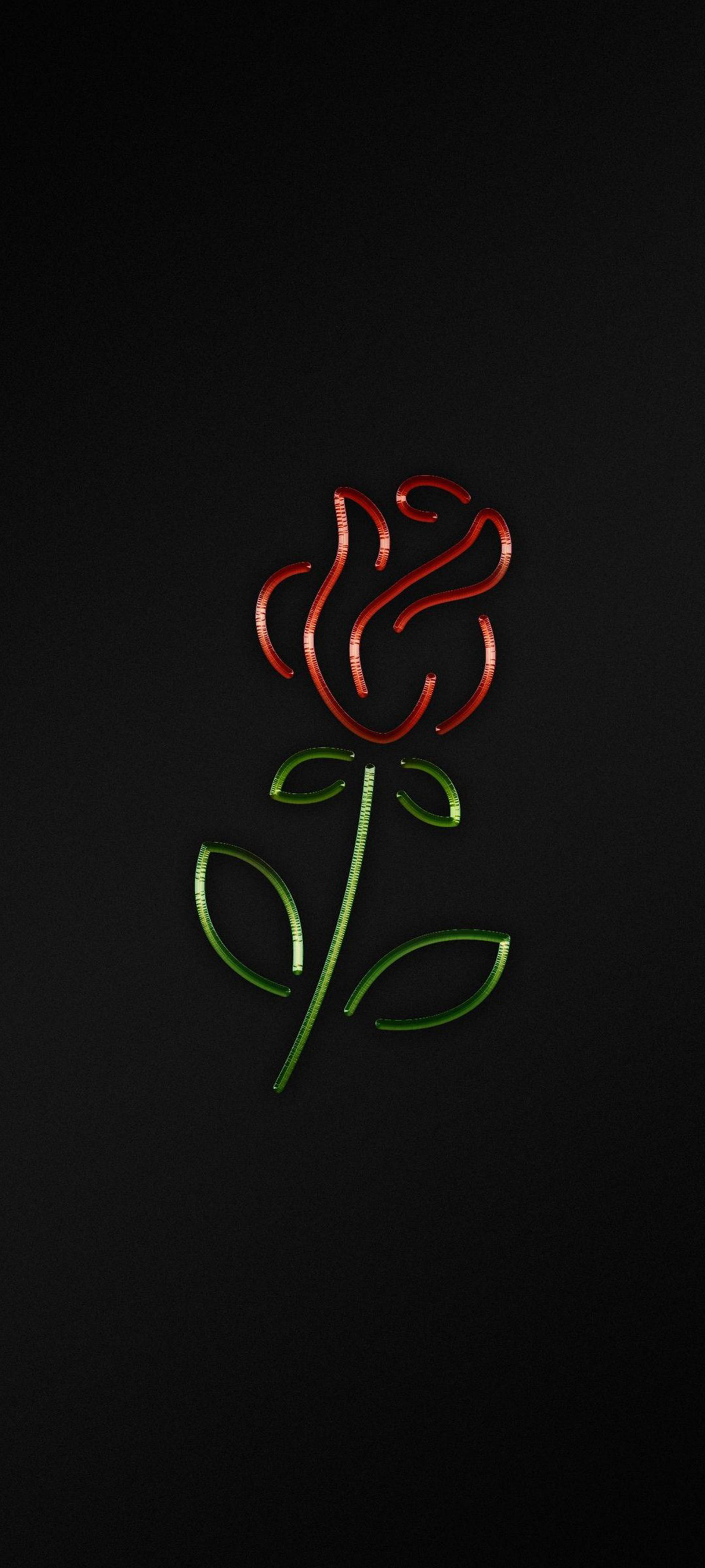 Svart iPhone Rose Bakgrunner