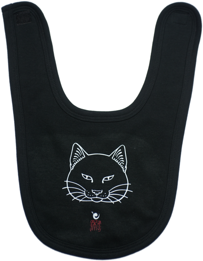 Svart katt bib produktbilde Bakgrunner
