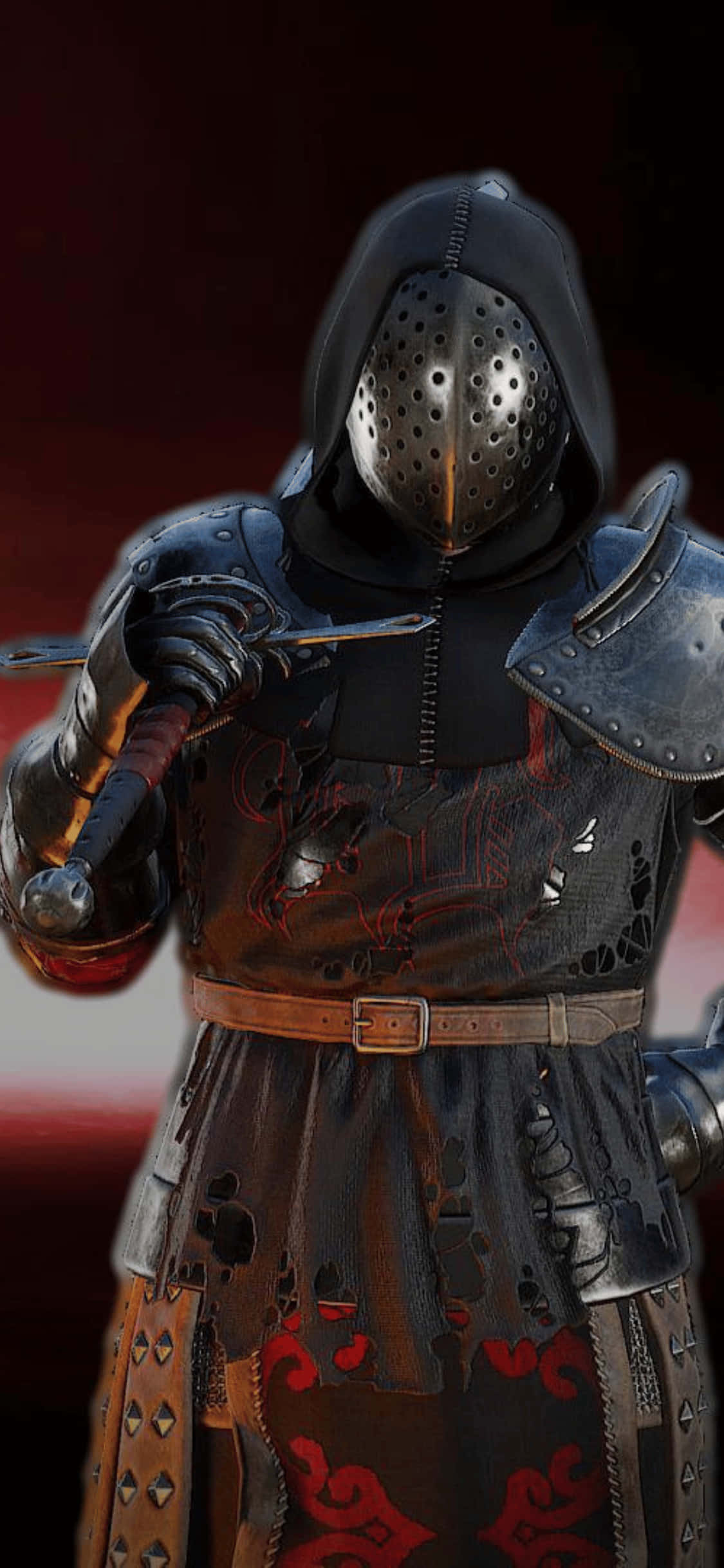 Svart kriger iPhone Xs Mordhau-bakgrunn Bakgrunner