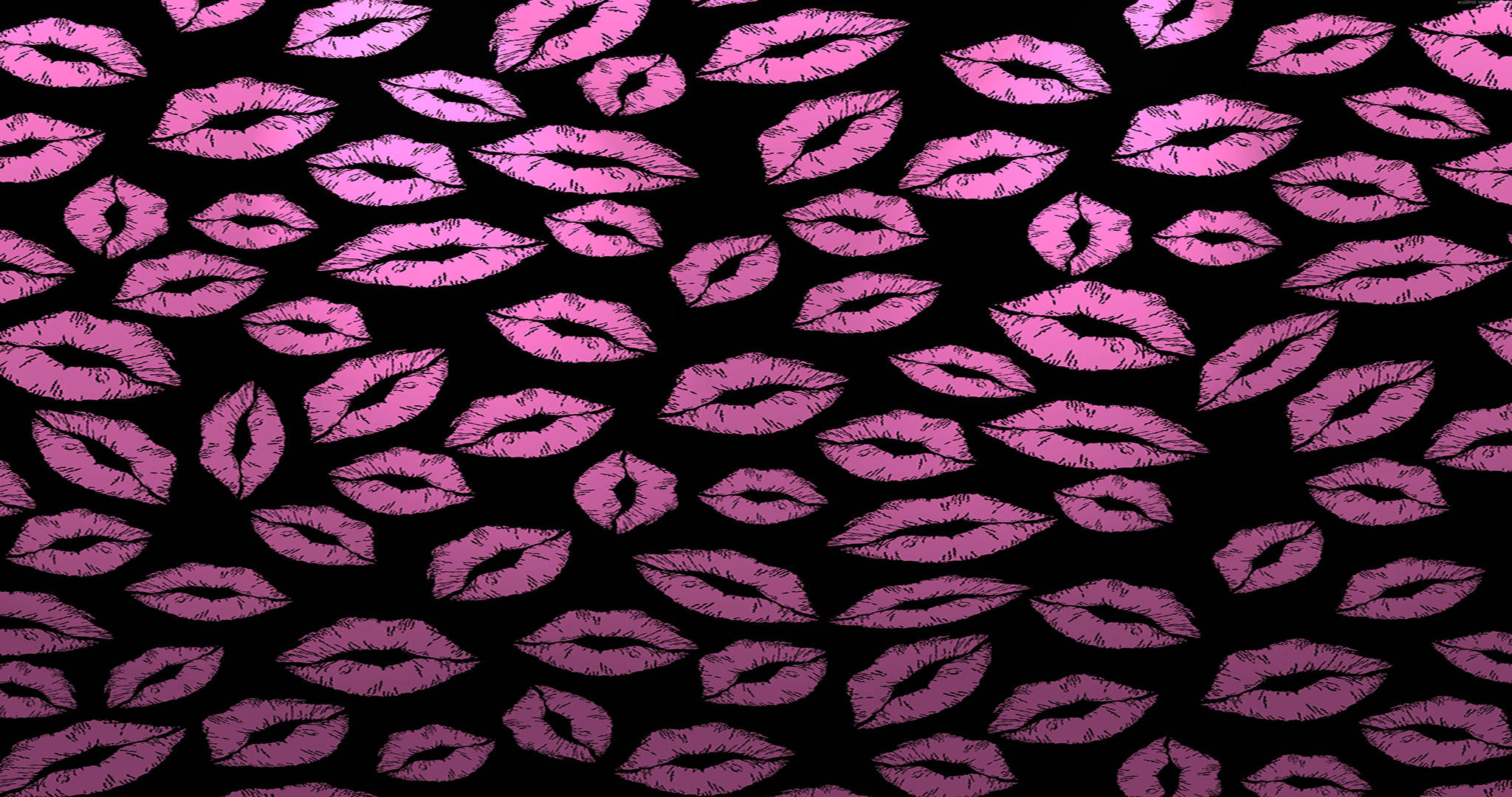 Svart og rosa estetiske leppestiftavtrykk Bakgrunner
