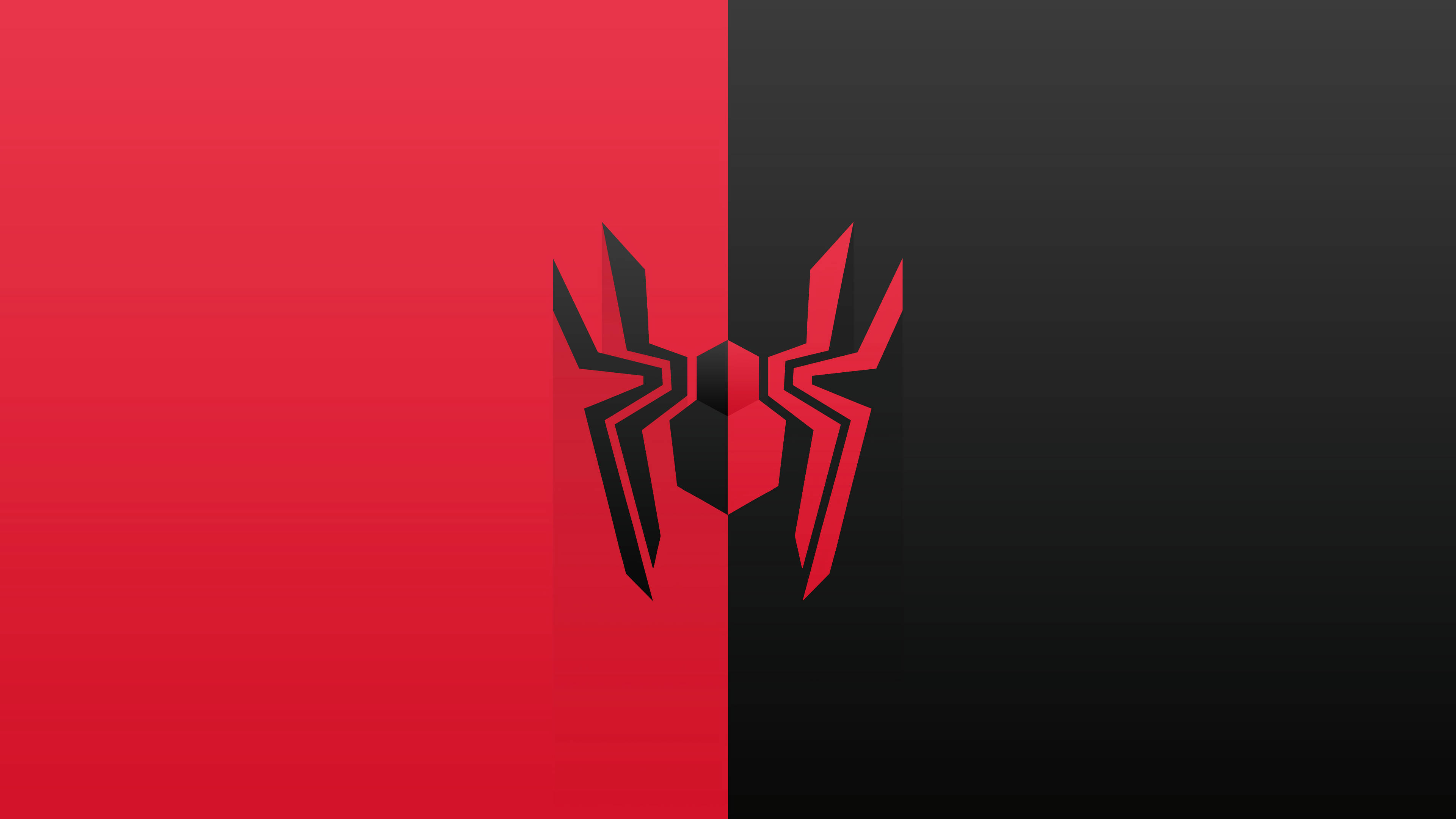 Svart rød 4K Spider-Man Bakgrunner