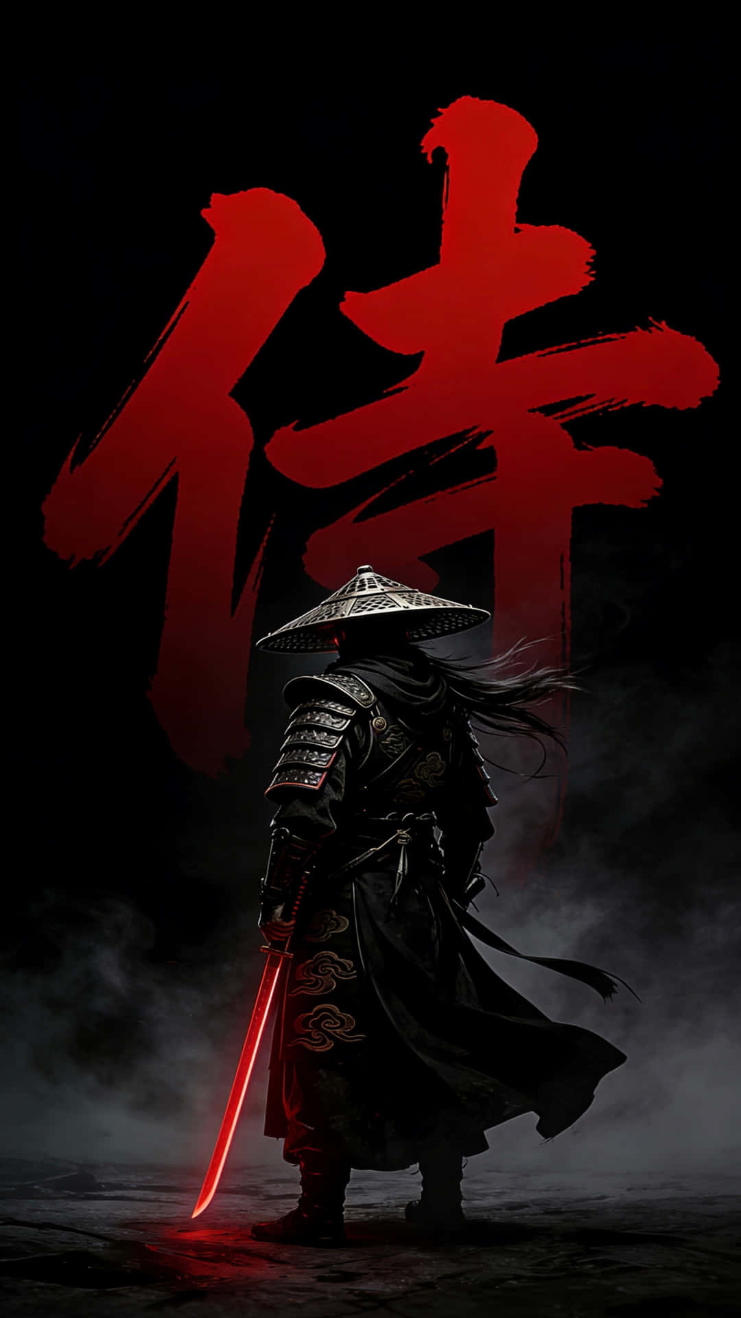 svart samurai-kriger, bakgrunnsbilde, gratis, 4k, mørk, hd, rød bakgrunn, samurai-kriger kunst, mørk samurai, rød estetikk, japansk kriger, mørk fantasy, 4k bakgrunnsbilde, hd bakgrunn, gratis nedlasting