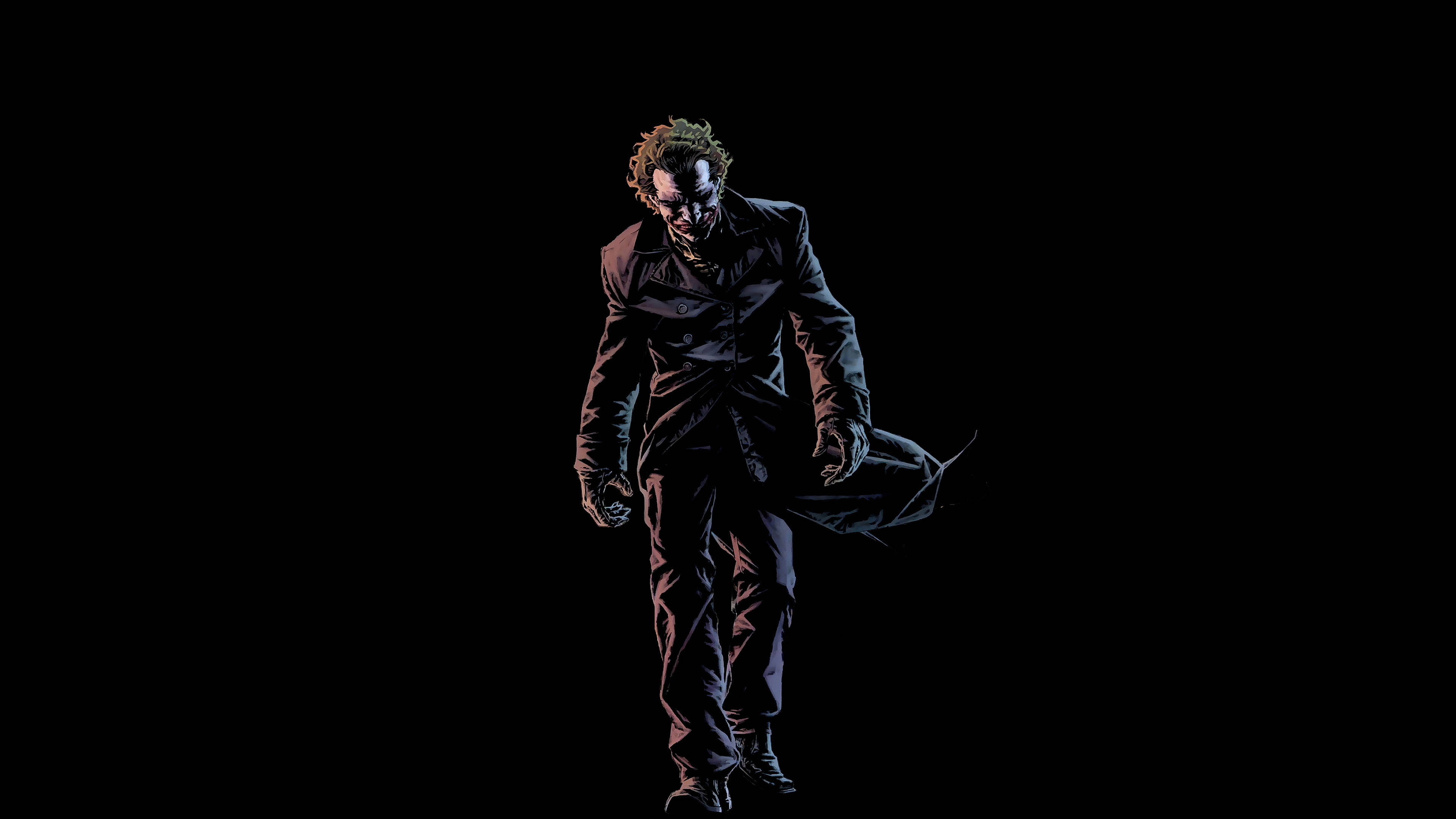 Svart Ultra HD Joker som går Bakgrunner