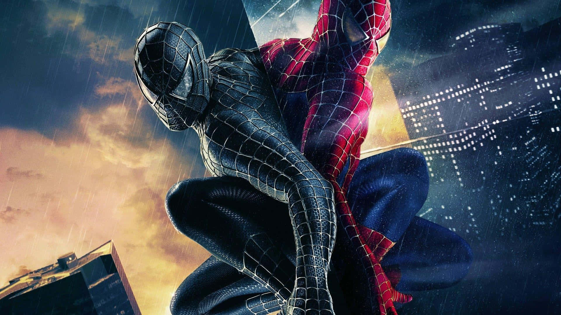Svart Venom-drakt Spider Man Computer Bakgrunner