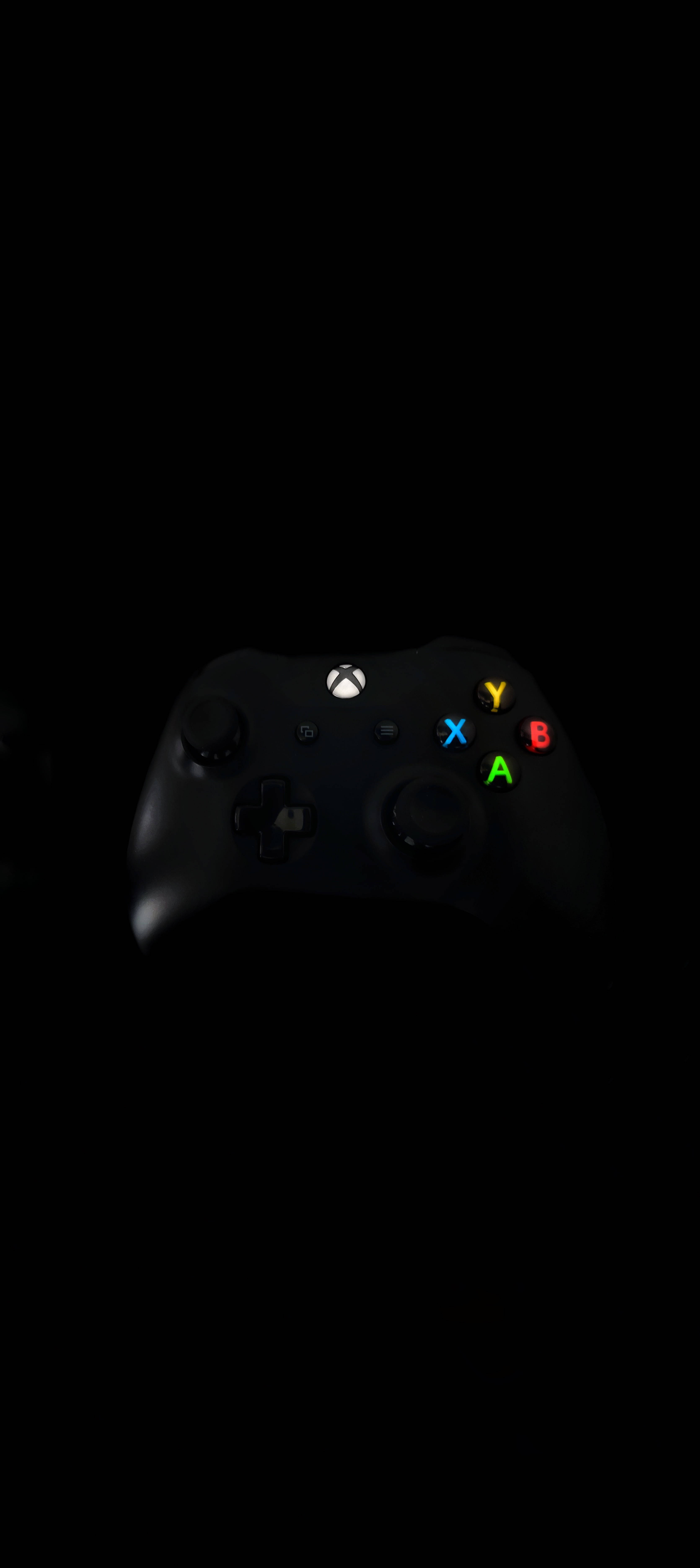 Svart Xbox-kontroller 8K-telefon Bakgrunner