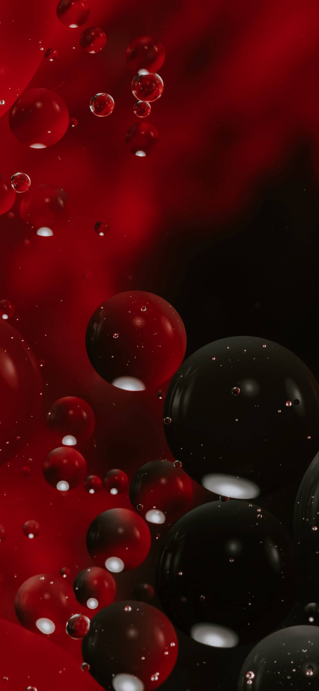 Svarte Og Røde Bobler Bakgrunner