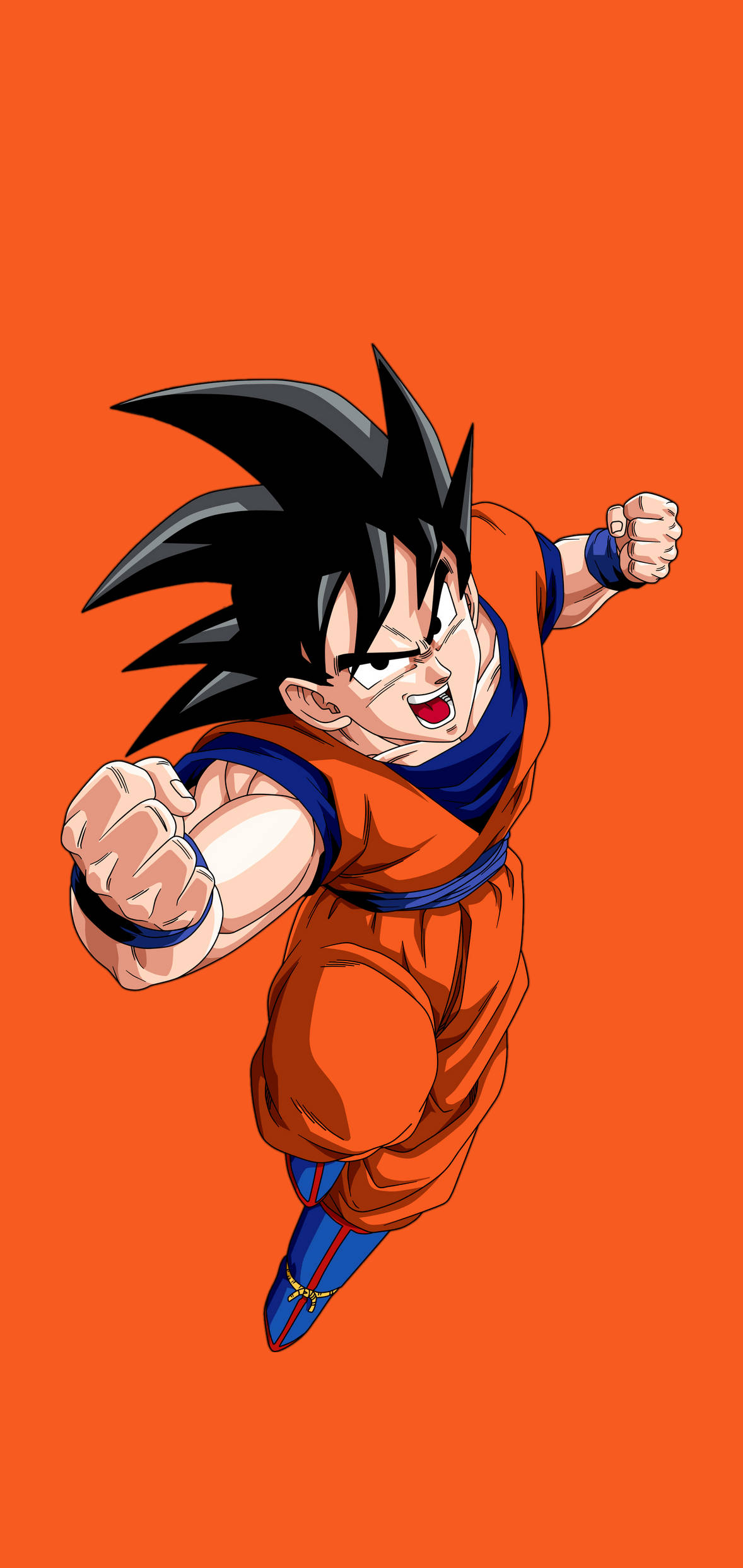 Svarthåret voksen Son Goku iPhone Bakgrunner