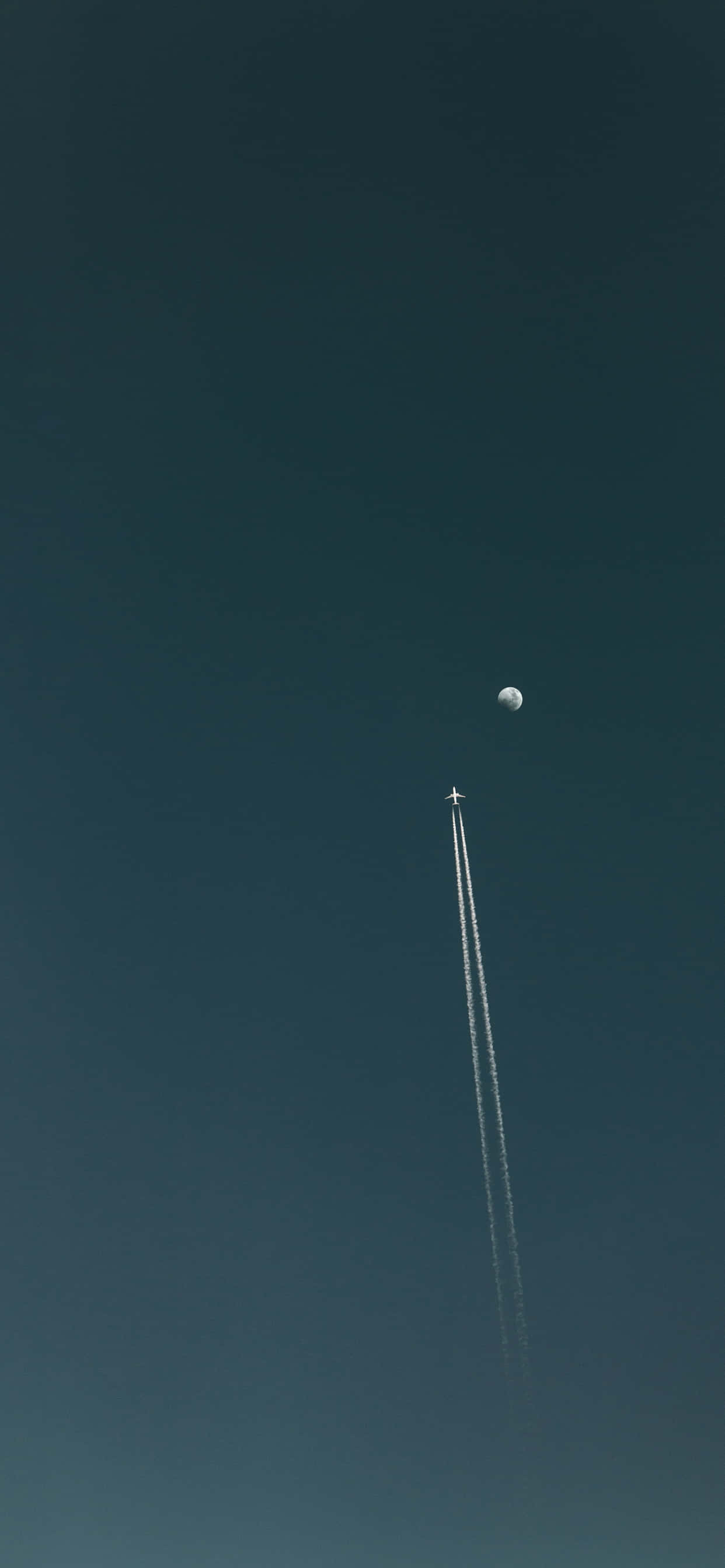 Sveve over skyene med iPhone Xs Max Bakgrunner