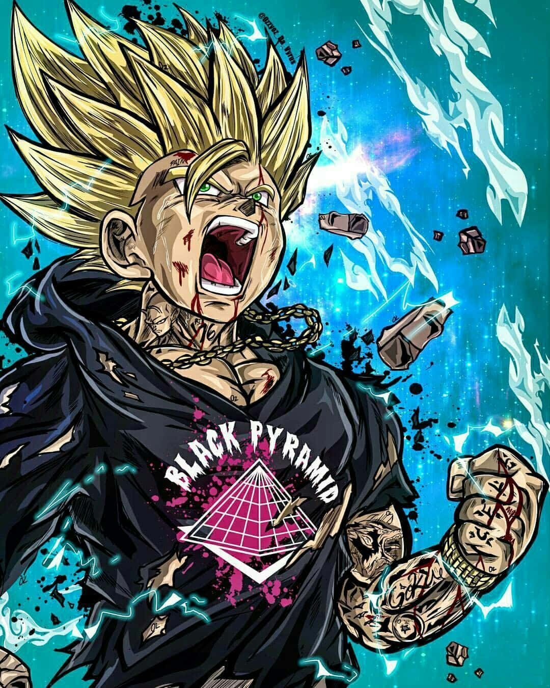 Syk anime Goku Dragon Ball Z Bakgrunner