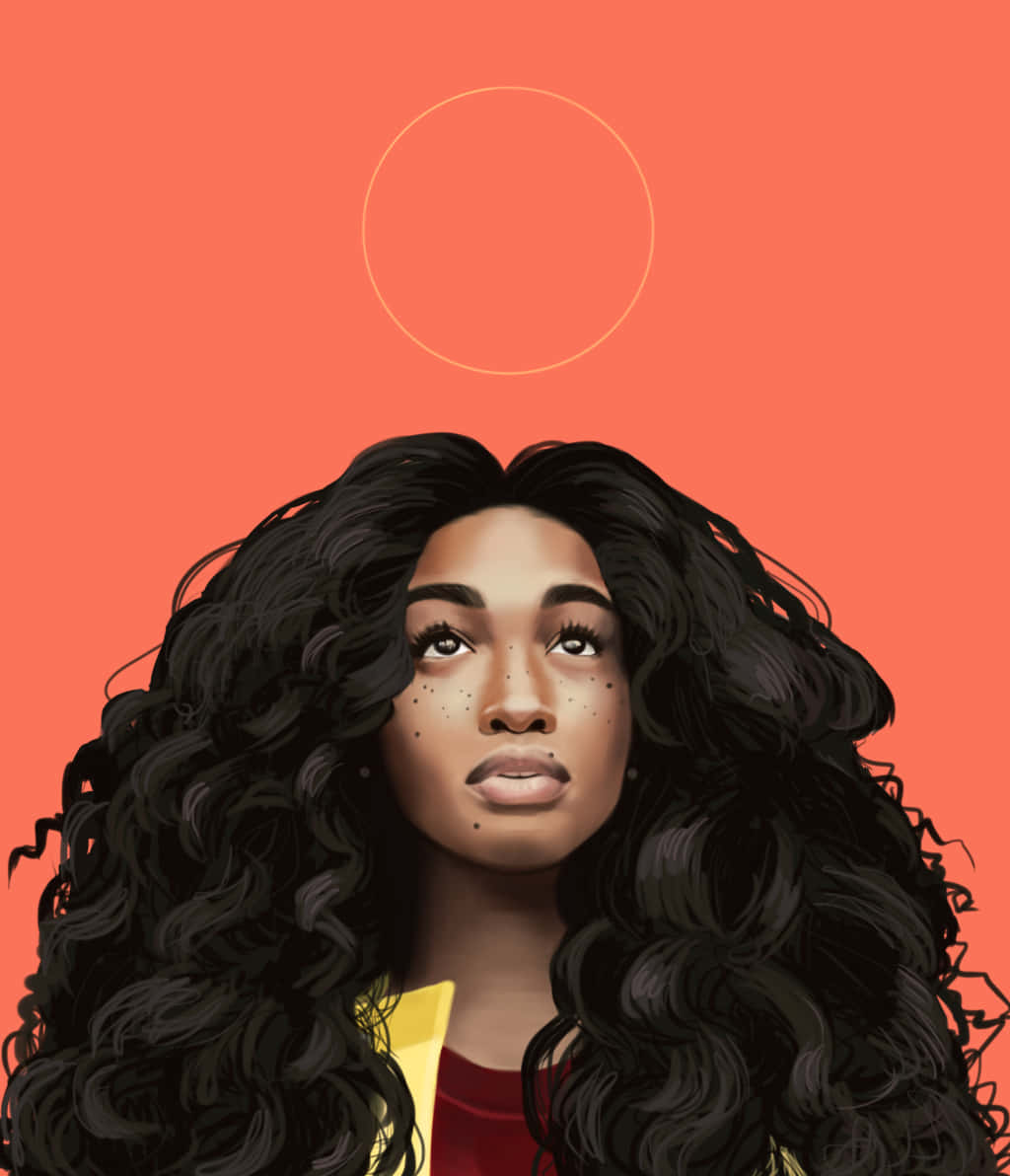 SZA Kunst Oransje Estetikk Bakgrunner