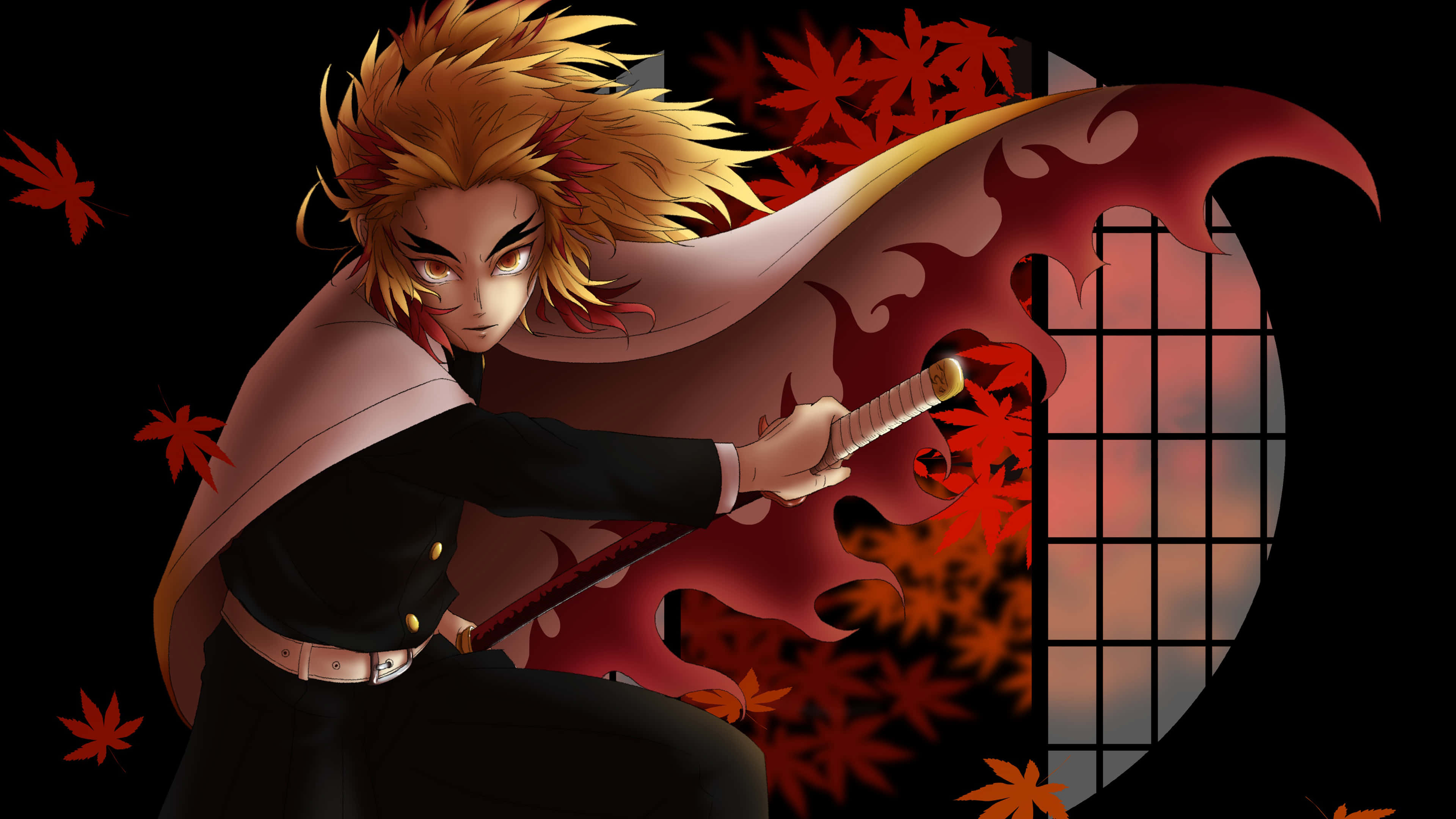 Ta kampen mot demonene med Demon Slayer 4K-grafikk Bakgrunner