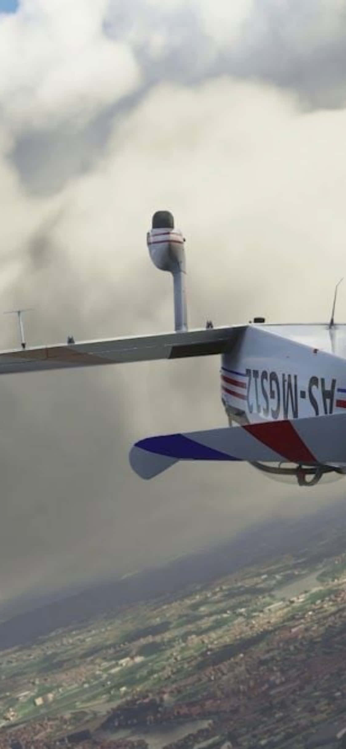 Ta til himmels med iPhone Xs og Microsoft Flight Simulator Bakgrunner