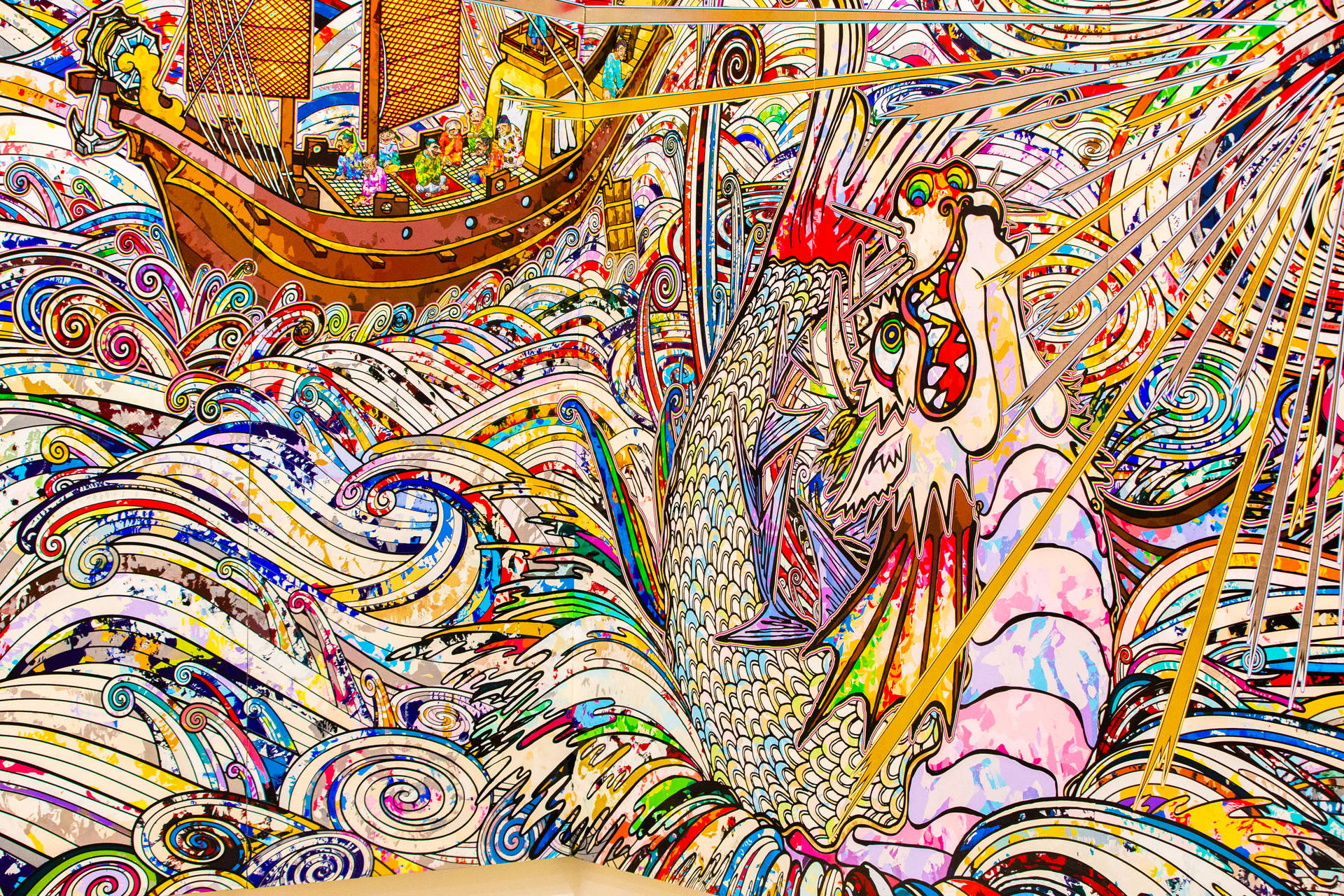 Takashi Murakami 4K Havfrue Bakgrunner