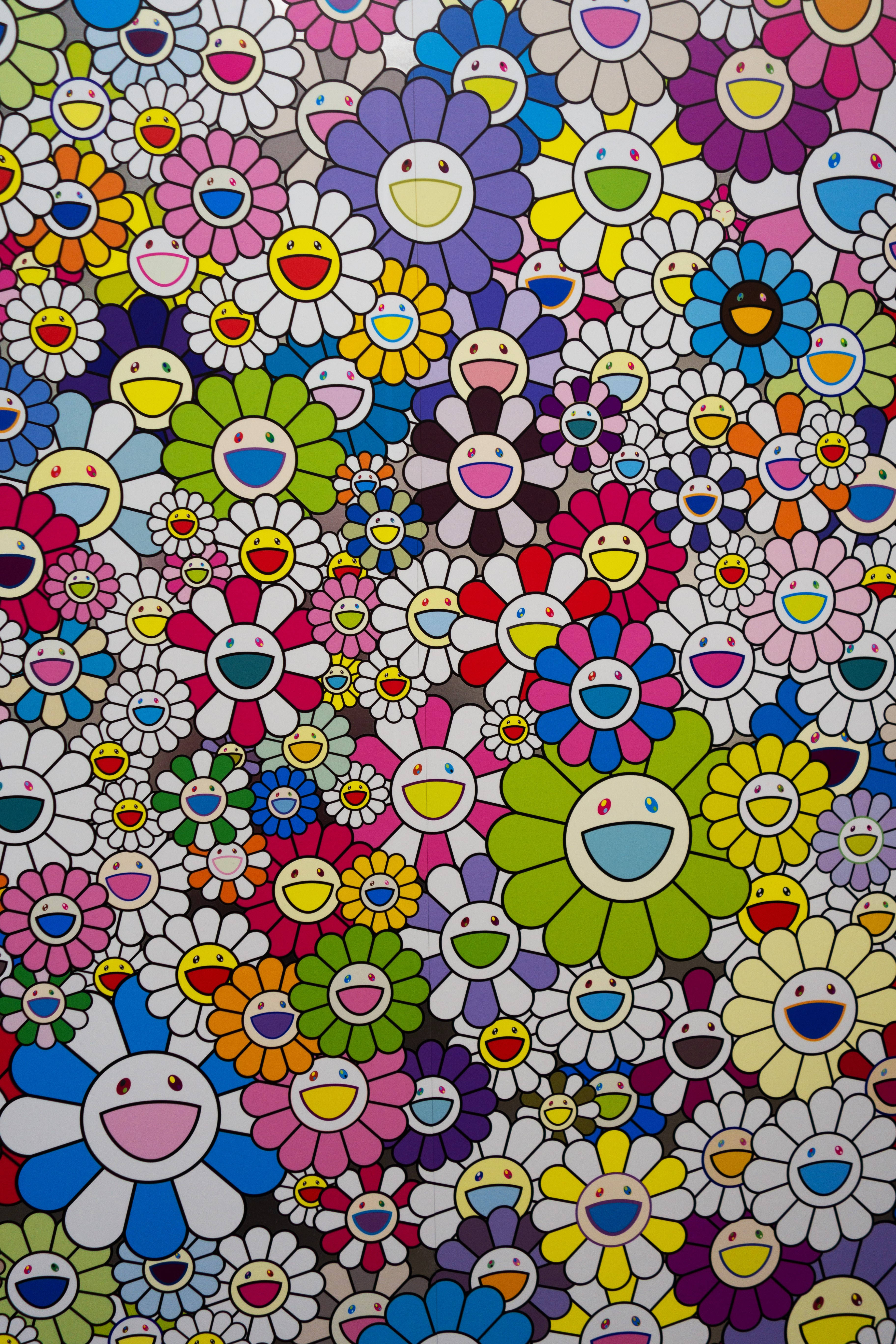 Takashi Murakami Smiley 4K Bakgrunner