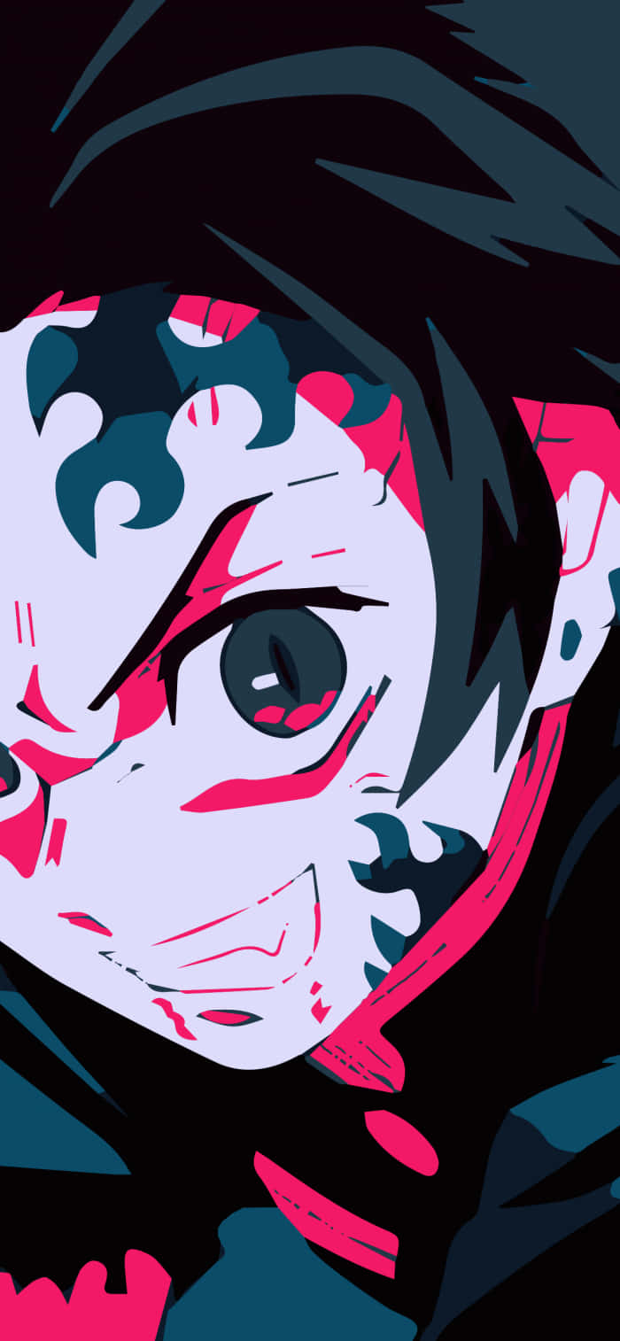 Tanjiro Nærbilde Demon Slayer iPad Bakgrunner