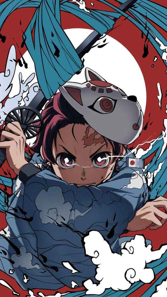 Tanjiro Vann Demon Slayer PFP Bakgrunner