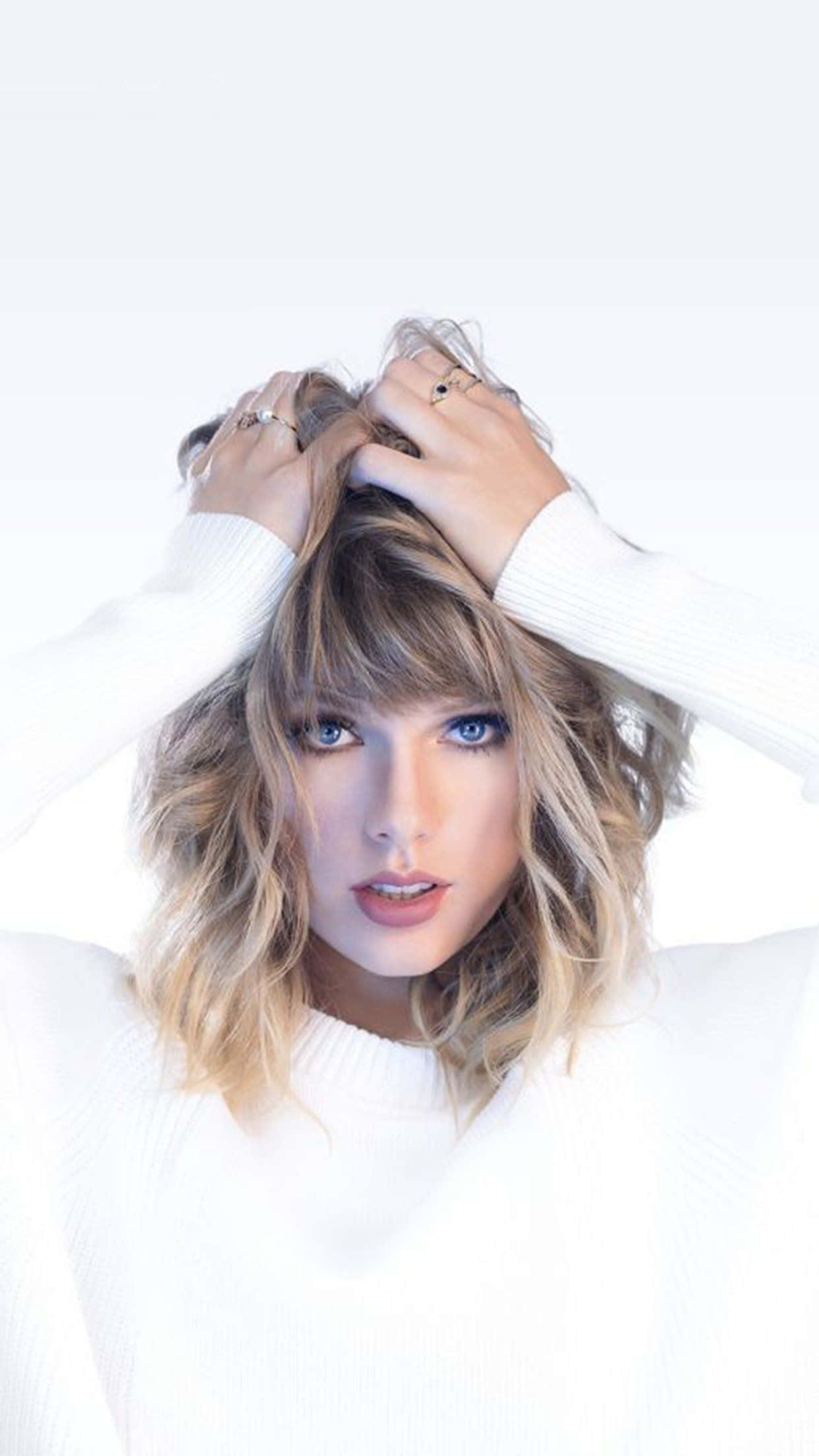 Taylor Swift hvit iPhone Bakgrunner