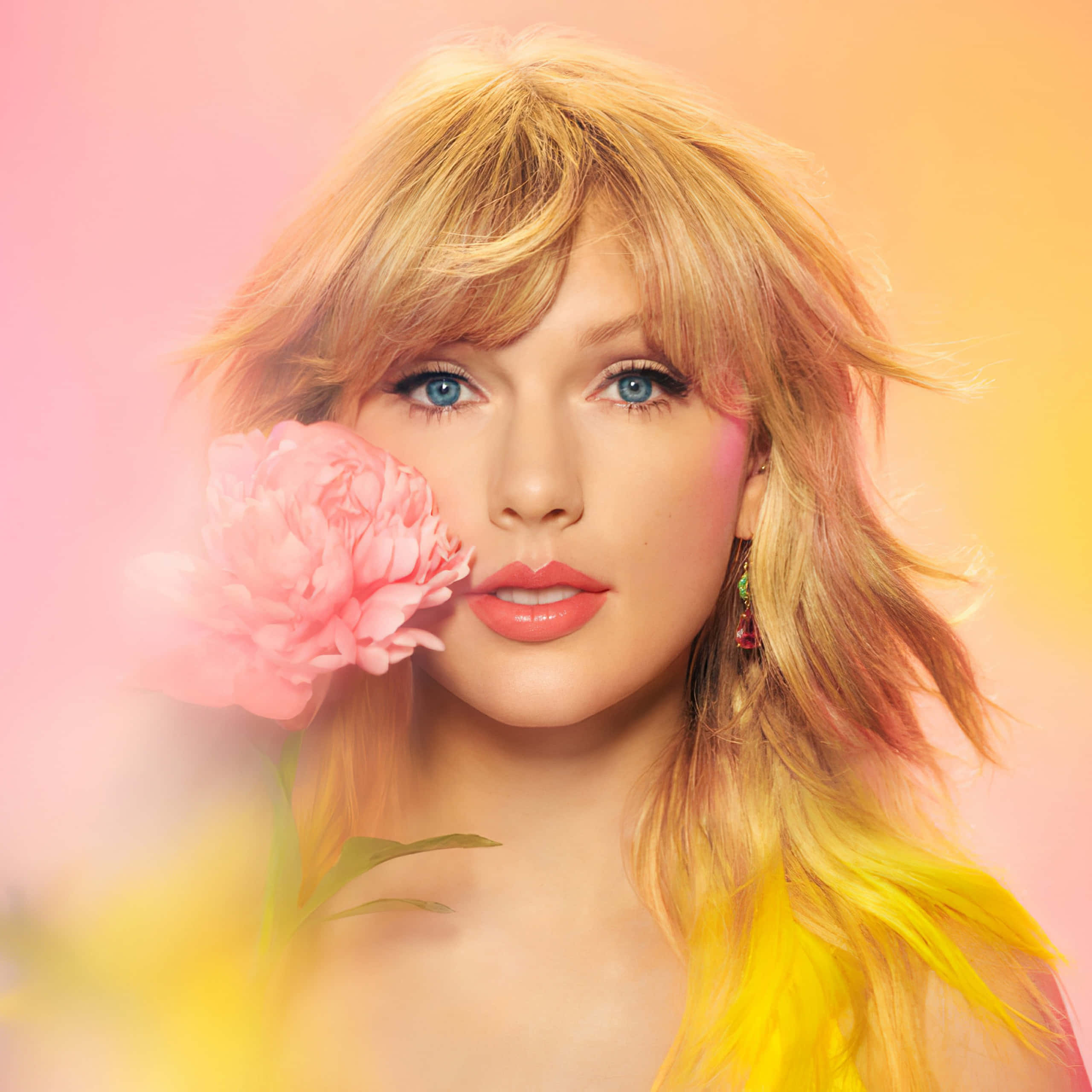 Taylor Swift opplyst av scenelys Bakgrunner