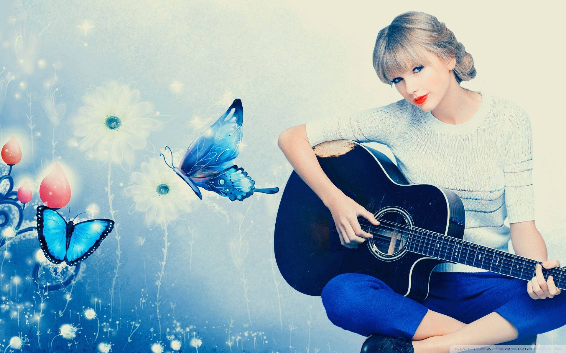 Taylor Swift rocker på gitar Bakgrunner