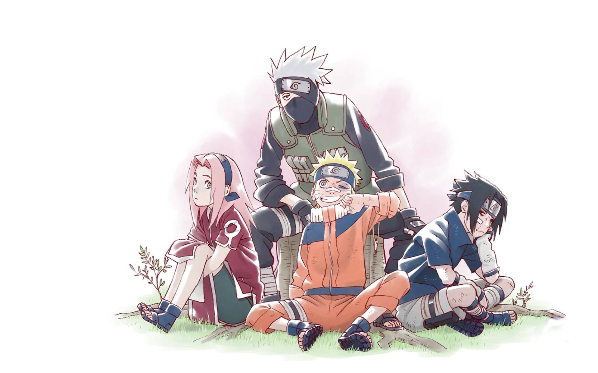 Team 7 Naruto-karakterer Bakgrunner