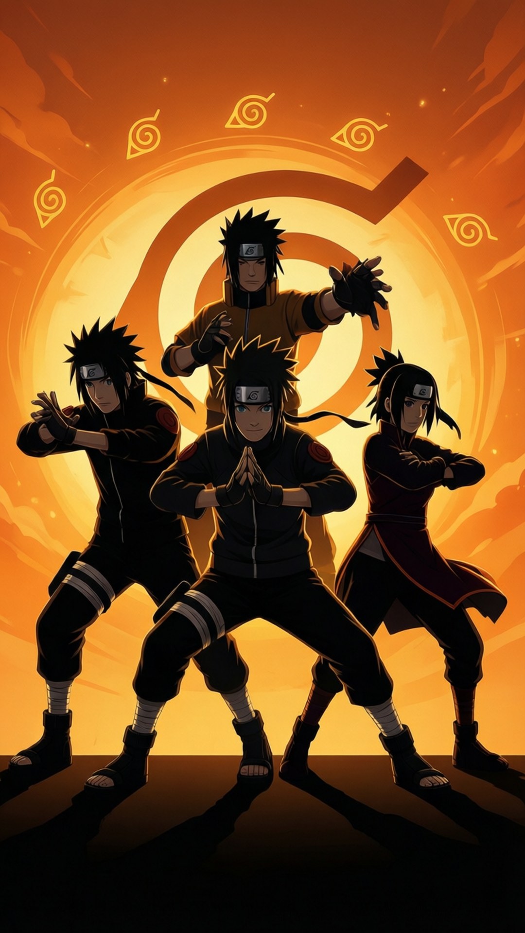 Team 7 Silhuett Bakgrunner