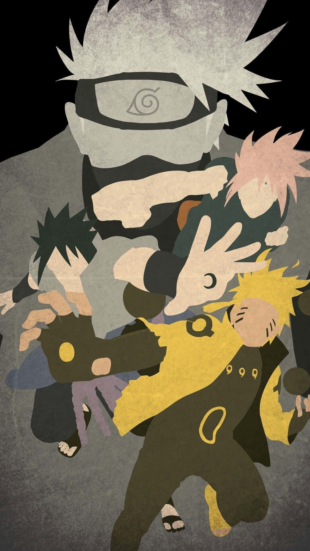 Team 7 Vektorkunst Naruto Estetisk Telefon Bakgrunner
