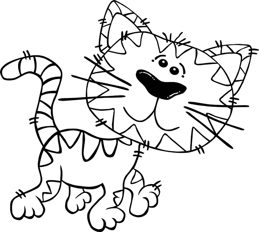 Tegneserie-katt som ler Bakgrunner