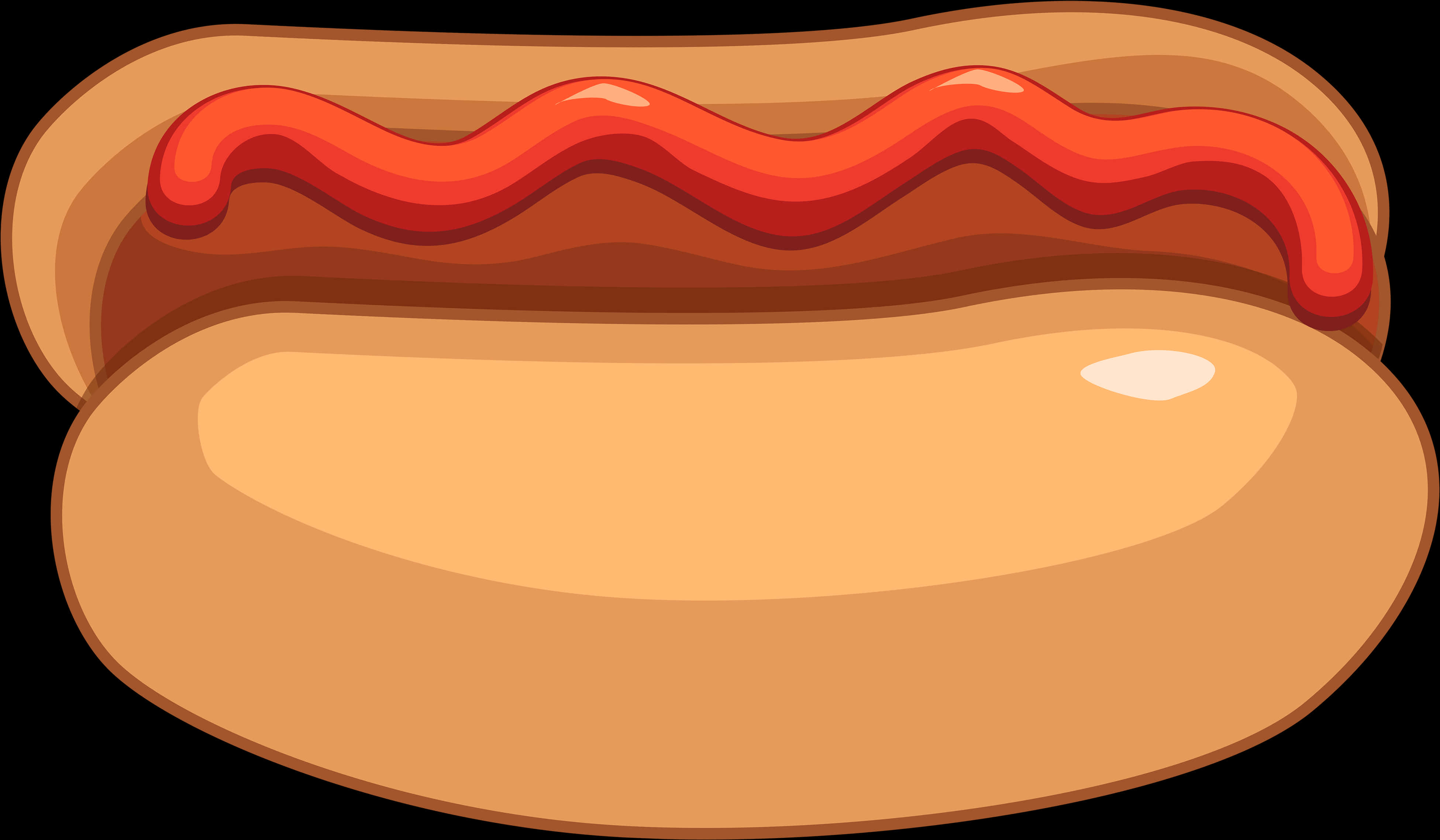 Tegneserie pølse med ketchup Bakgrunner