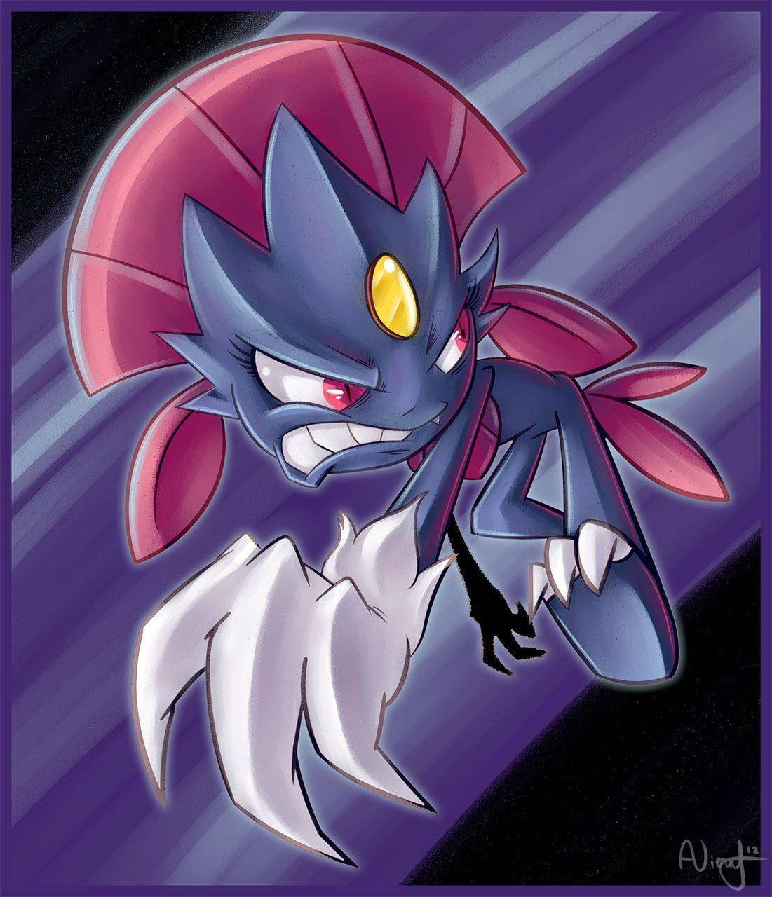 Tegneserie Weavile Bakgrunner