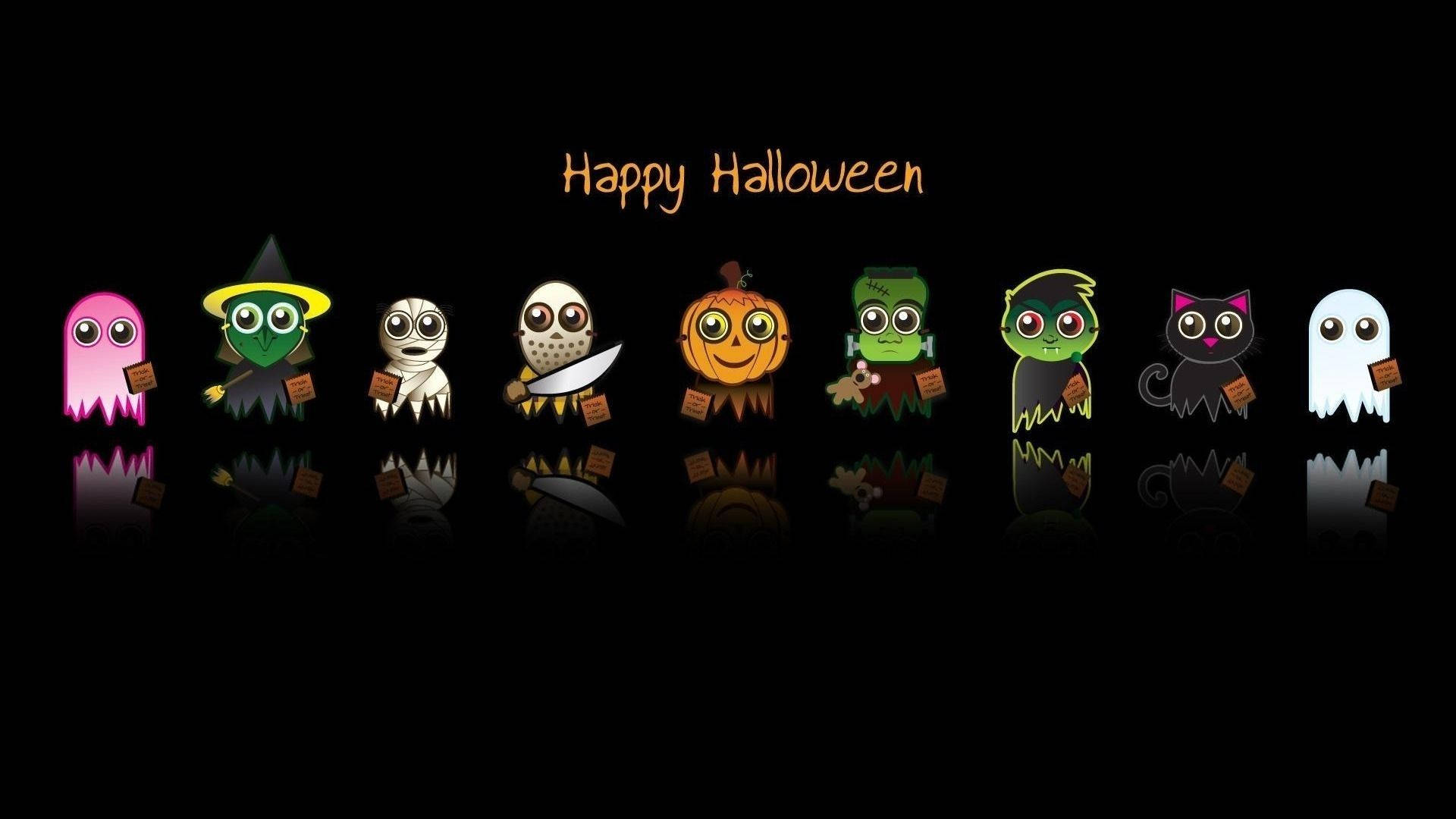 Tegneseriefigurer til Halloween i mørket Bakgrunner