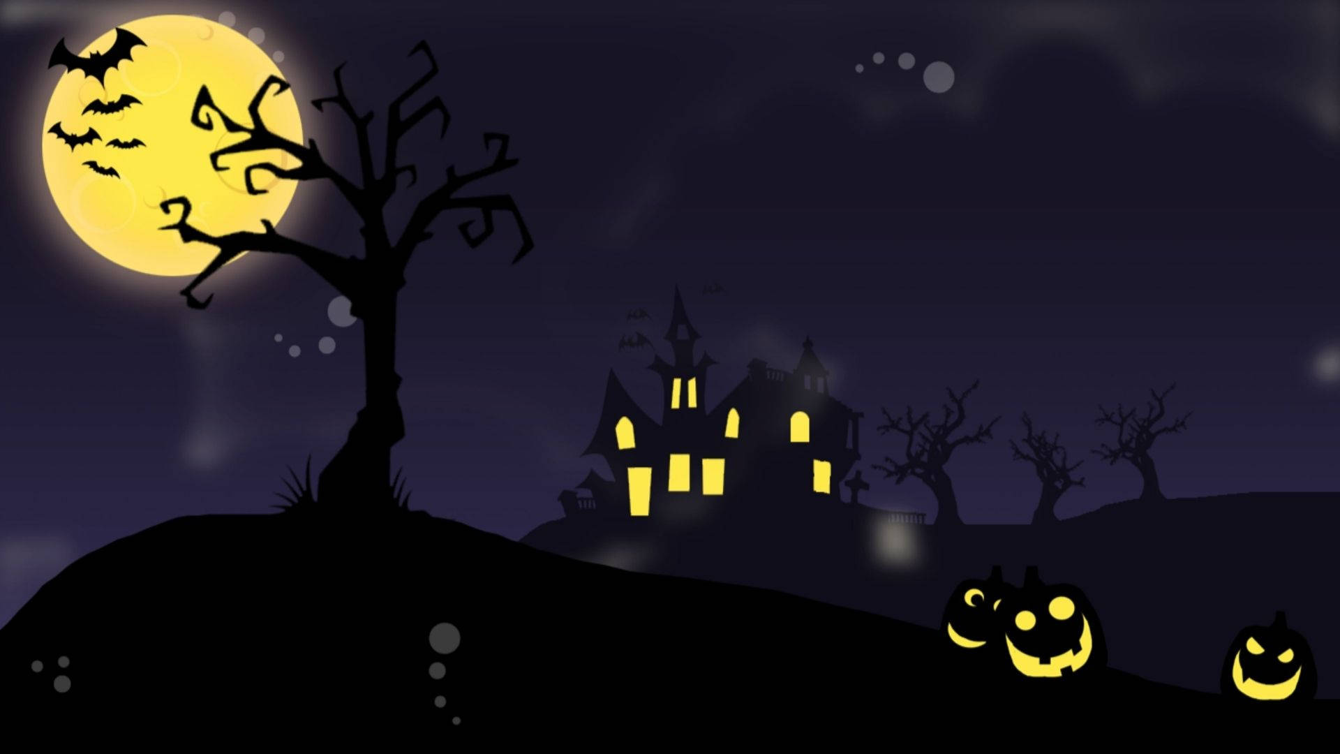 Tegneseriehalloween Spøkelseshus Bakgrunner