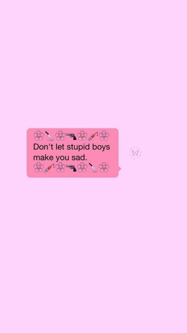Tekstmelding Rosa Aesthetic Mood Bakgrunner